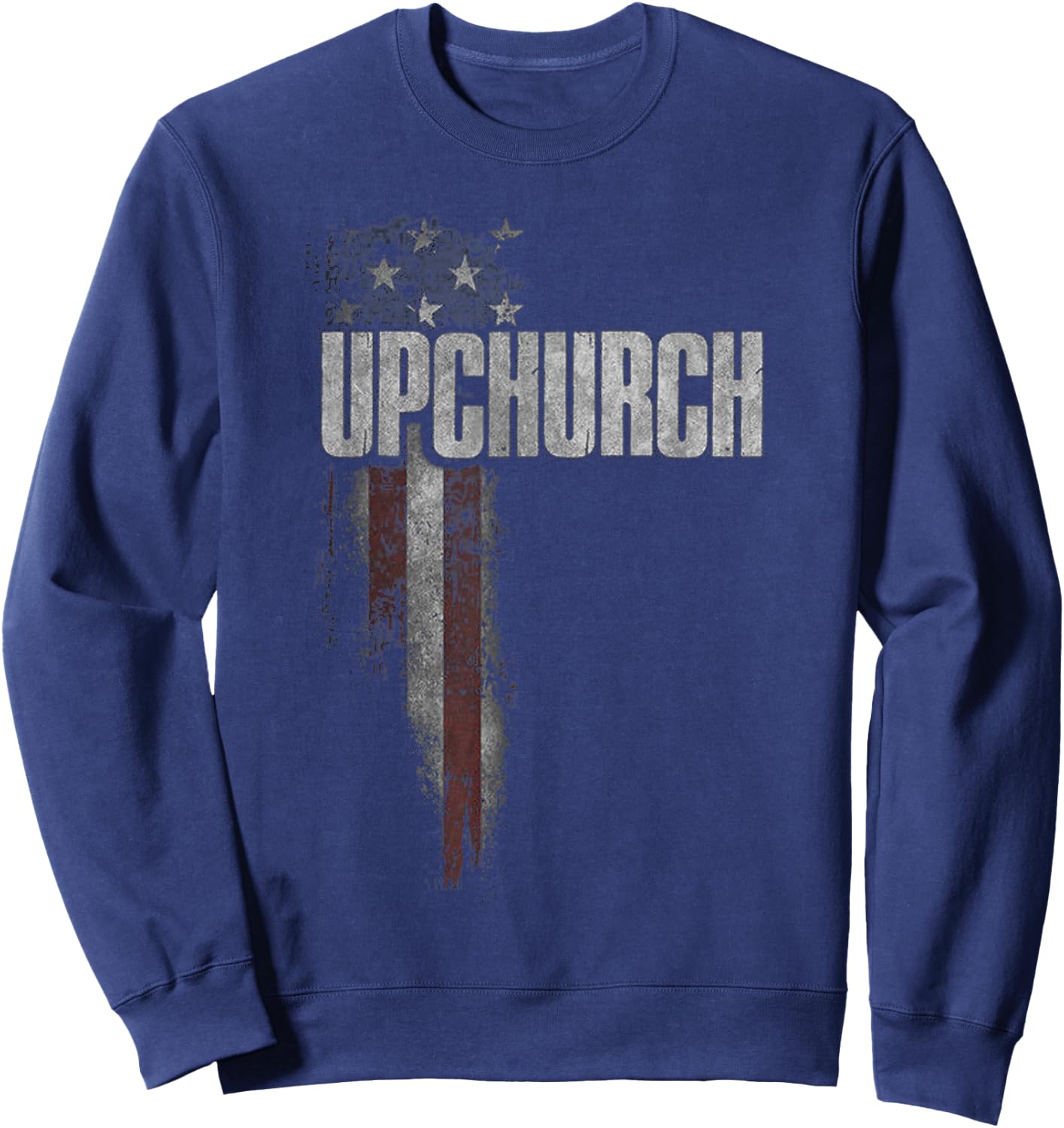 Upchurch Family American Flag Sweatshirt - Sweatshirt | Navy