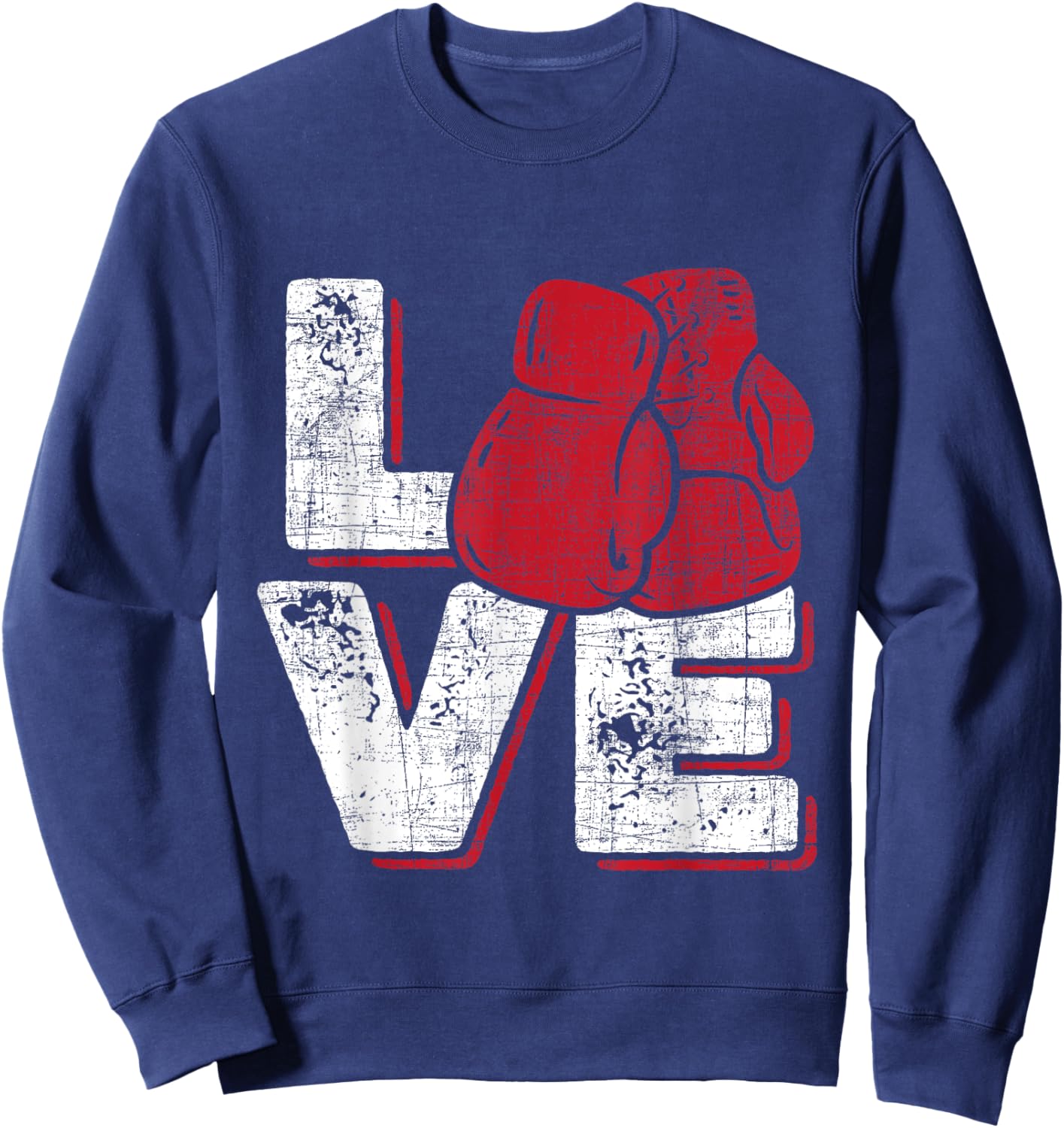 Love - Kickboxer Kickboxing Fitness Workout Martial Arts Sweatshirt - Sweatshirt | Navy