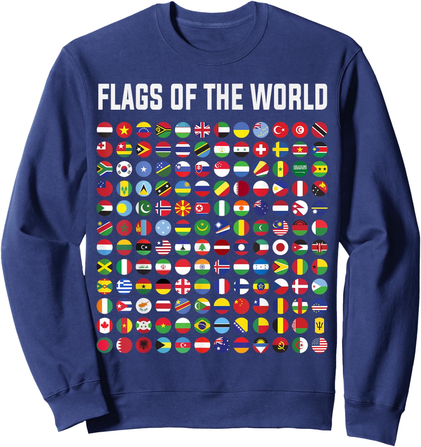 World Flag Outfit Ideas For Kids & International World Flags Sweatshirt - Sweatshirt | Navy