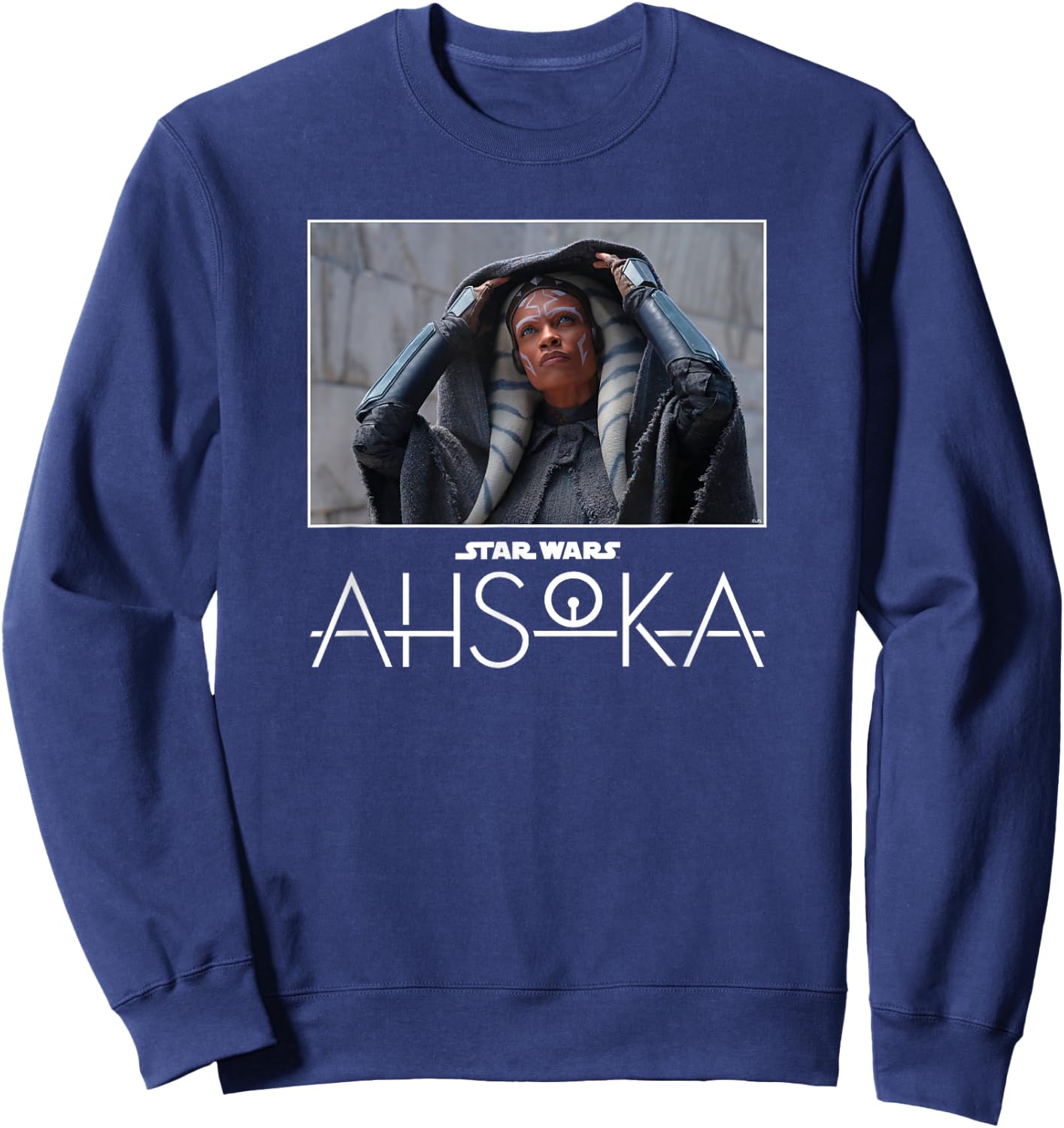 Star Wars Ahsoka Part One Iconic Image Removing Hood & Logo Sweatshirt - Sweatshirt | Navy