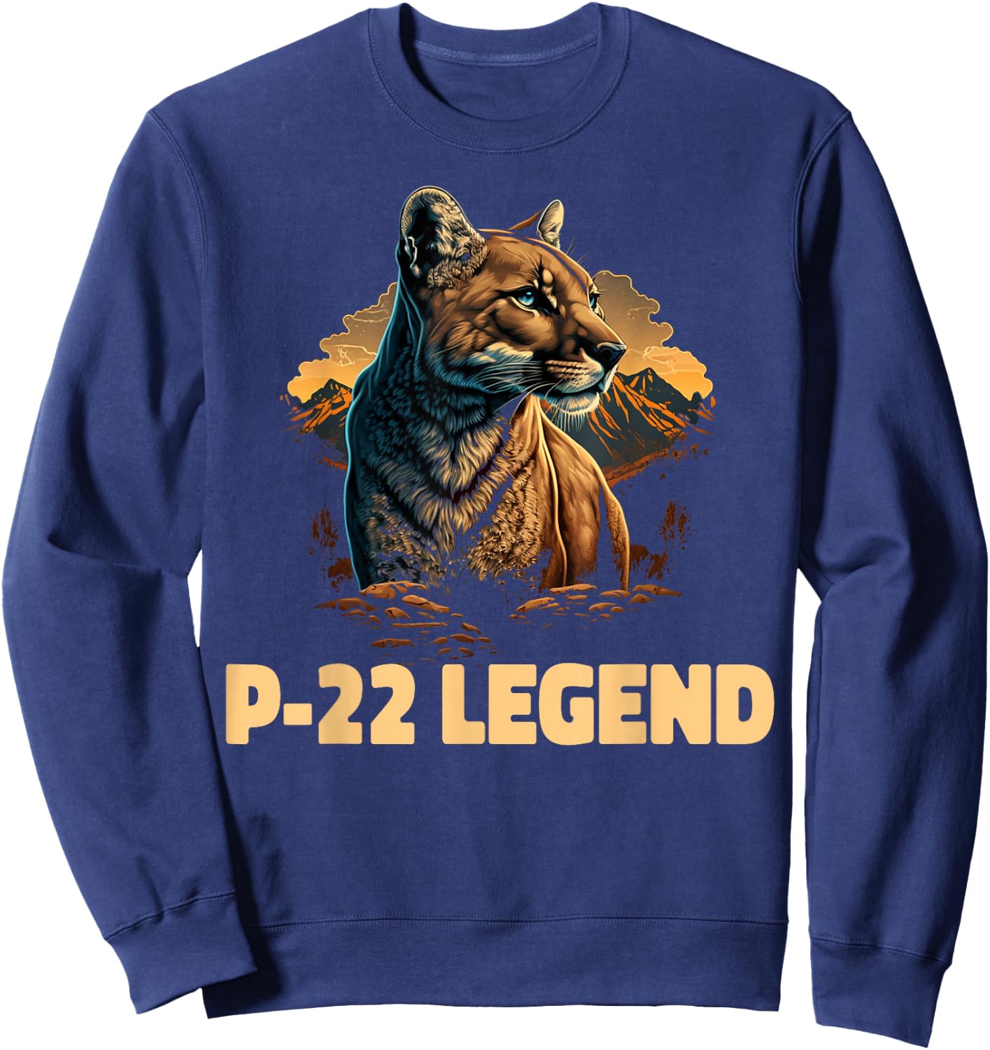 P-22 Mountain Lion Silver Lake P22 Sweatshirt - Sweatshirt | Navy