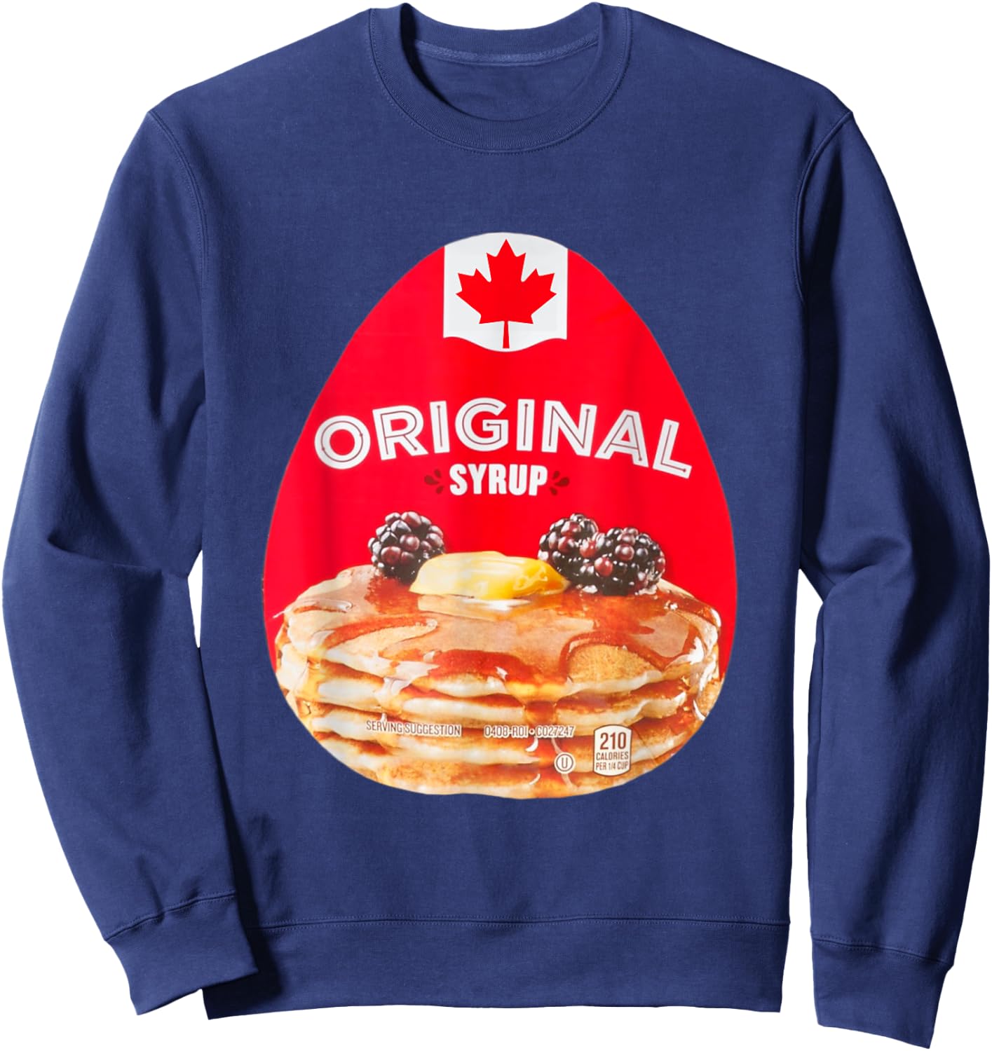 Maple Syrup Halloween 2022 Costume Matching Couple Sweatshirt - Sweatshirt | Navy