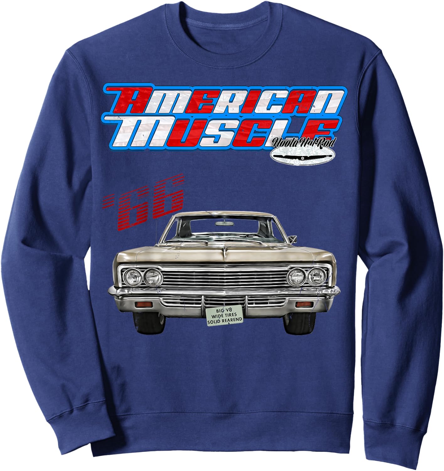 1966,Caprice,Impala,BelAir,Bel Air,DelRay,Del Ray,Muscle Car Sweatshirt - Sweatshirt | Navy