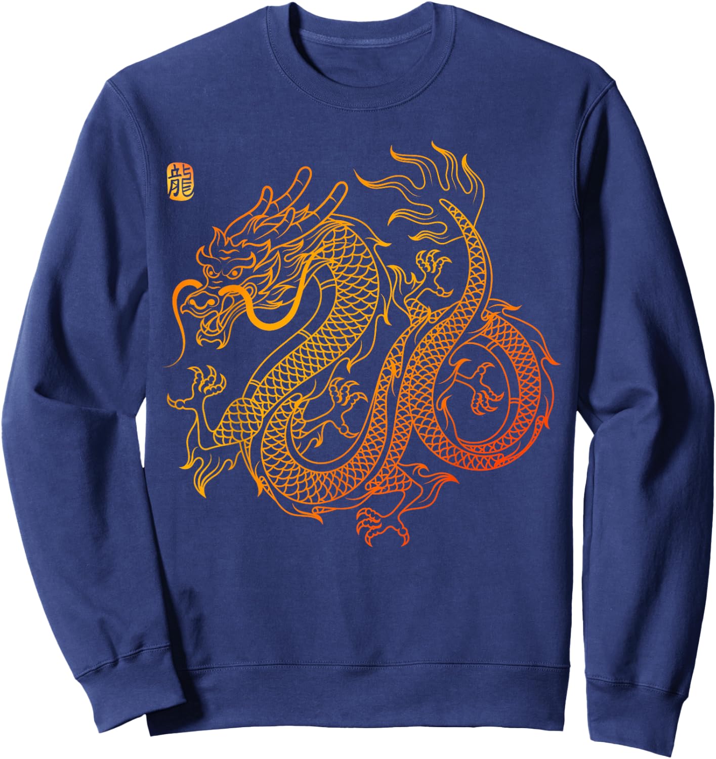 Chinese Dragon Sweatshirt - Sweatshirt | Navy