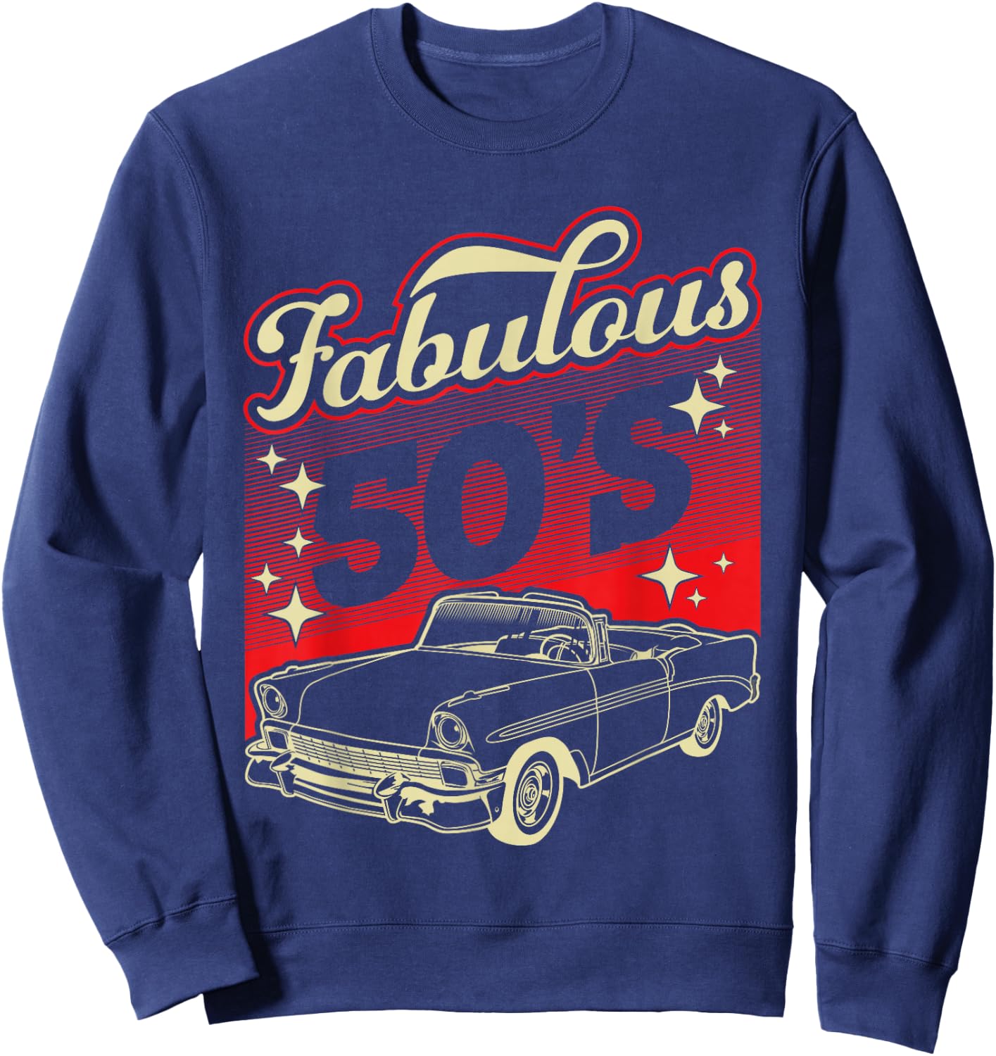 Fabulous 50's 50S Sock Hop Sweatshirt - Sweatshirt | Navy
