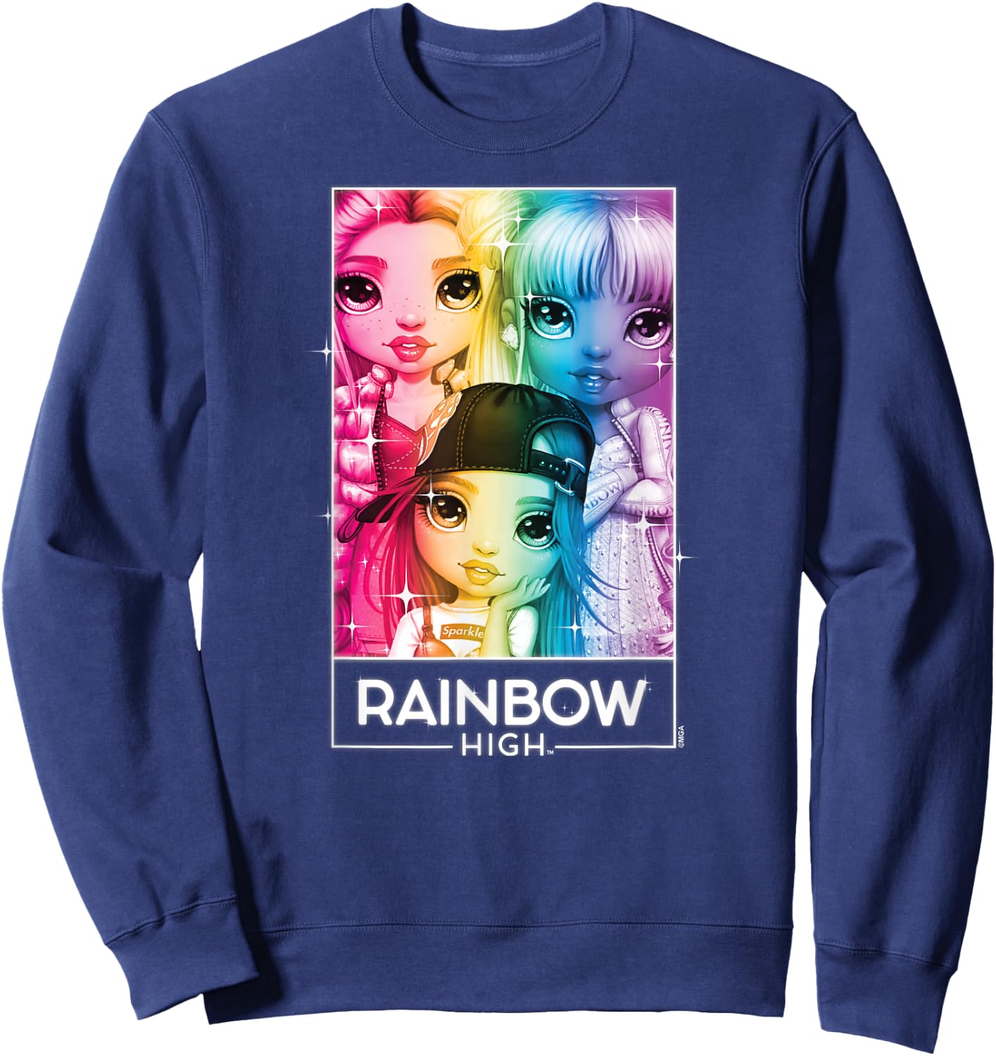 Rainbow High - Rainbow Sparkle Sweatshirt - Sweatshirt | Navy