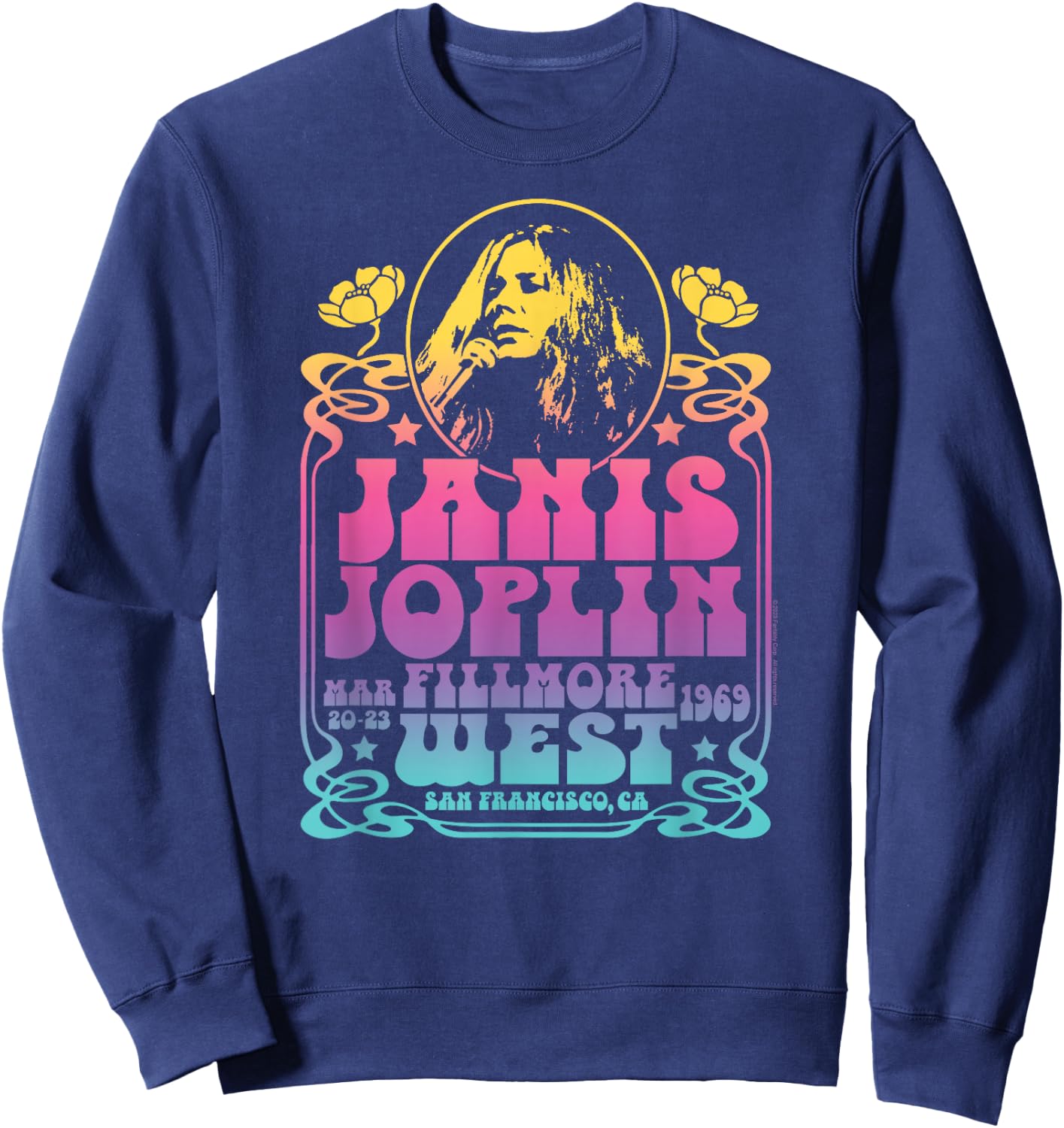 Janis Joplin - Fillmore West Sweatshirt - Sweatshirt | Navy