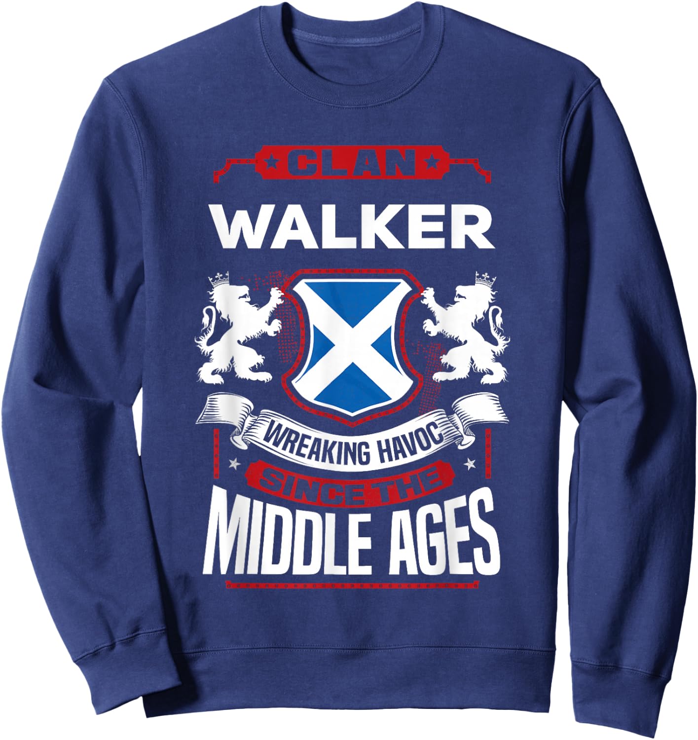 Clan Walker Scottish Surname Family Reunion Scotland Sweatshirt - Sweatshirt | Navy