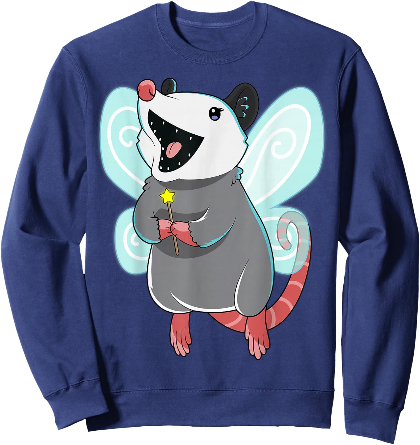 Trash Fairy Opossum Magical Trash Possum Mystical Wildlife Sweatshirt - Sweatshirt | Navy