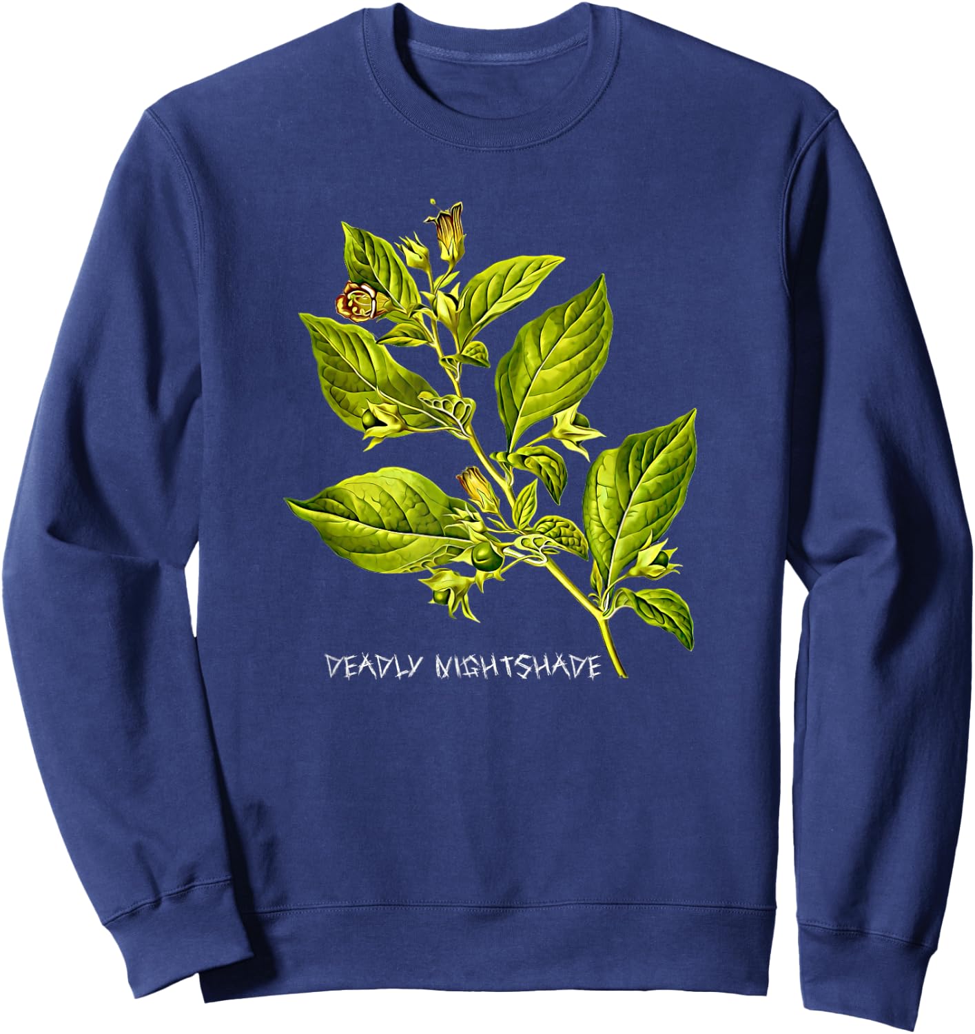 Deadly Nightshade Poisonous Flowering Plant A Gardening Sweatshirt - Sweatshirt | Navy