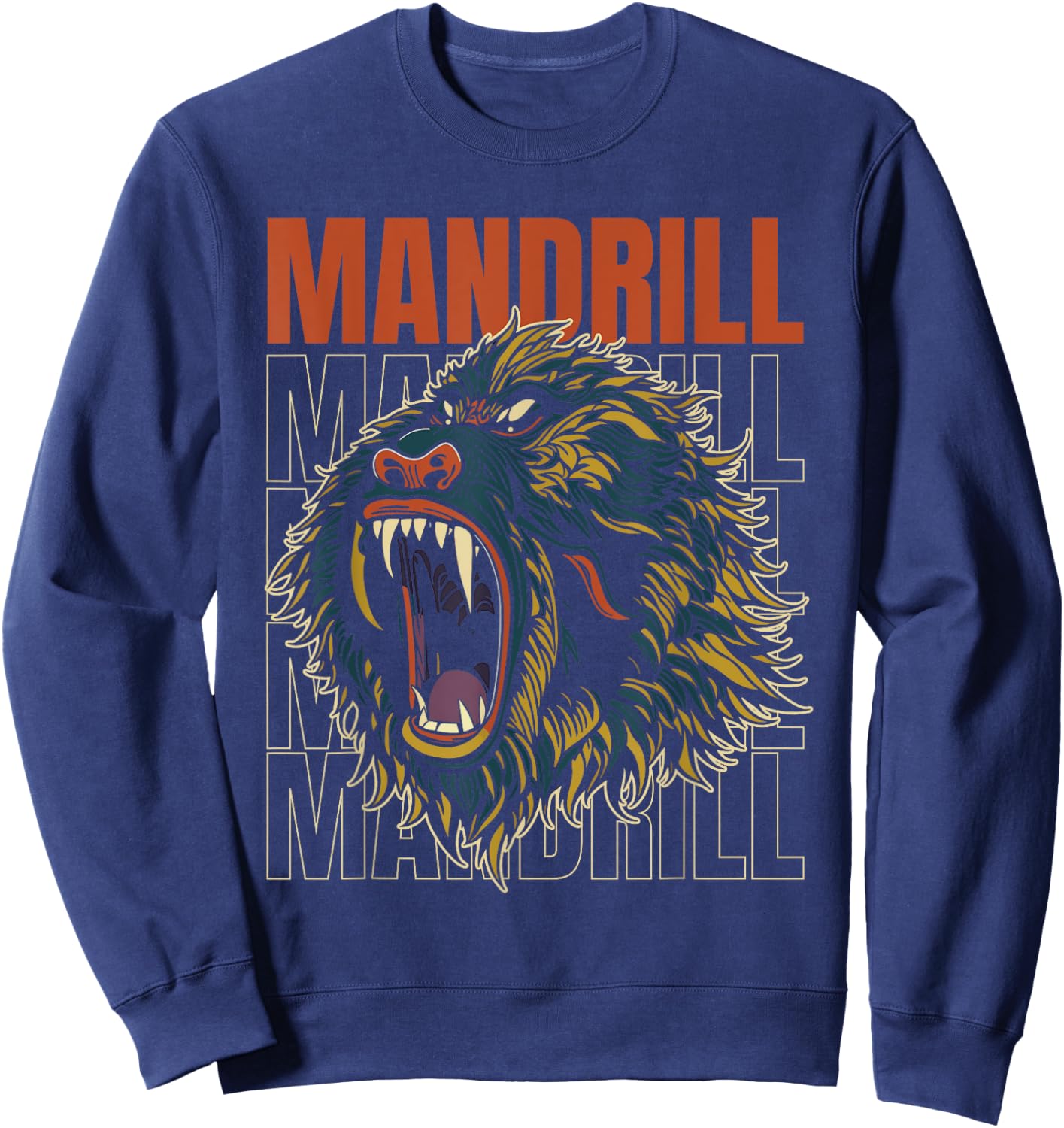 Retro Mandrill Sweatshirt - Sweatshirt | Navy