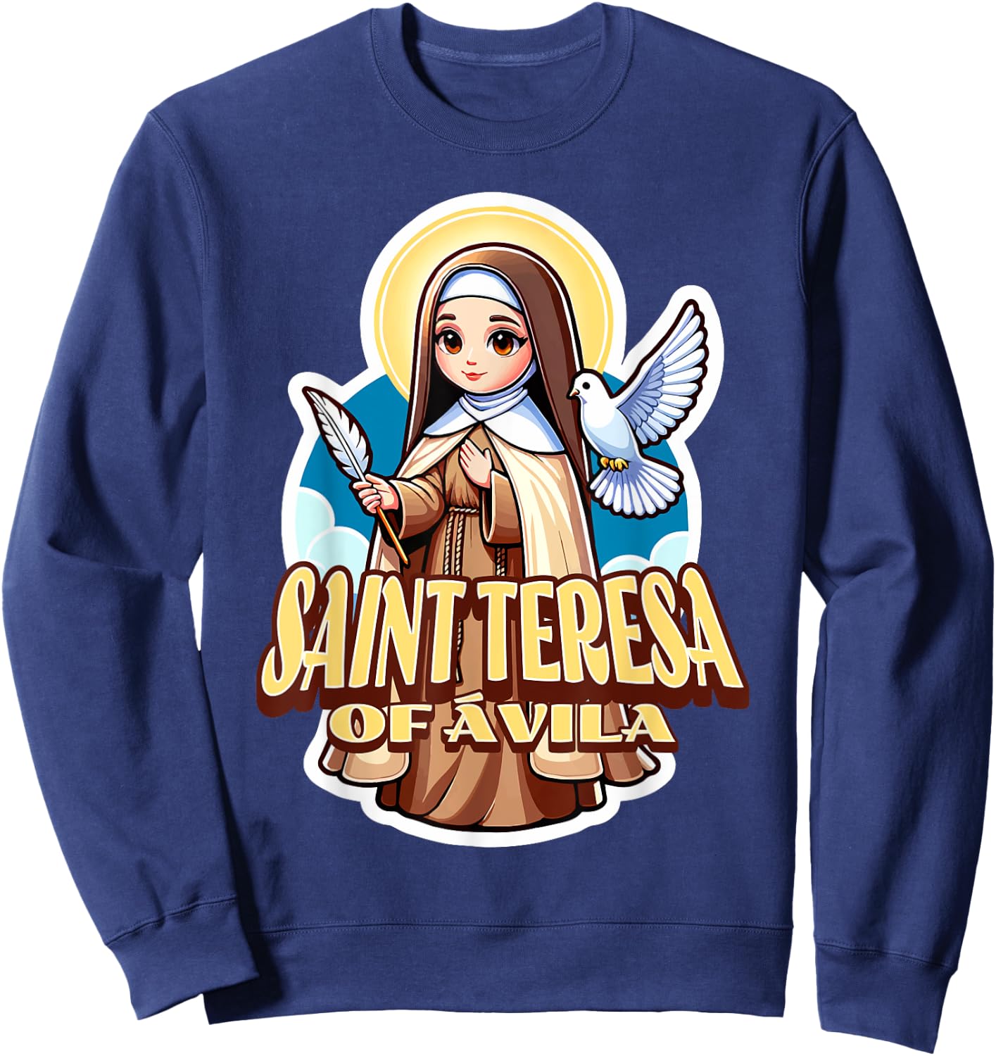 St Teresa of Avila Interior Castle Catholic Patron Saint Kid Sweatshirt - Sweatshirt | Navy
