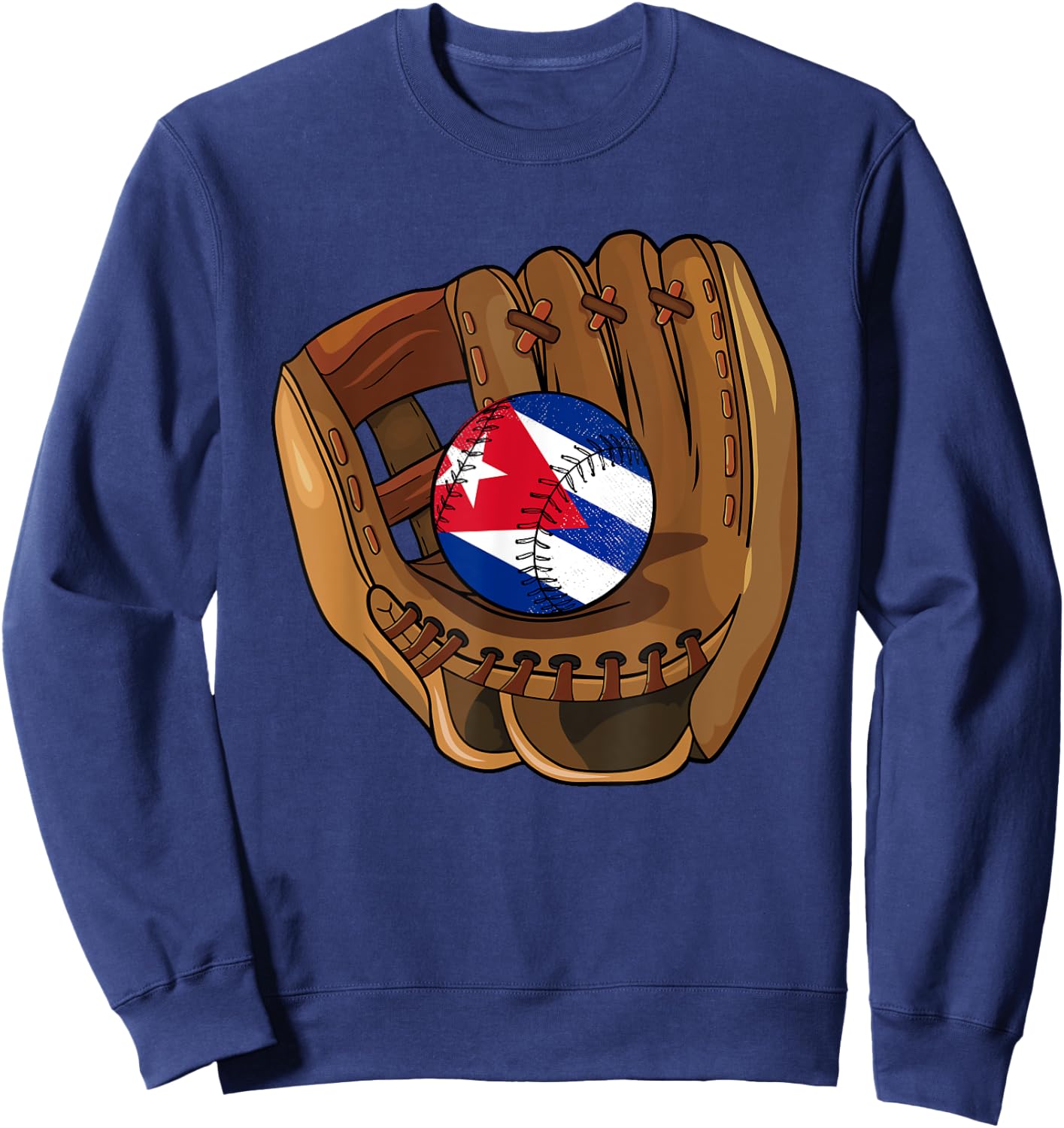 Cuban Baseball Sport Cuba Baseball Sweatshirt - Sweatshirt | Navy