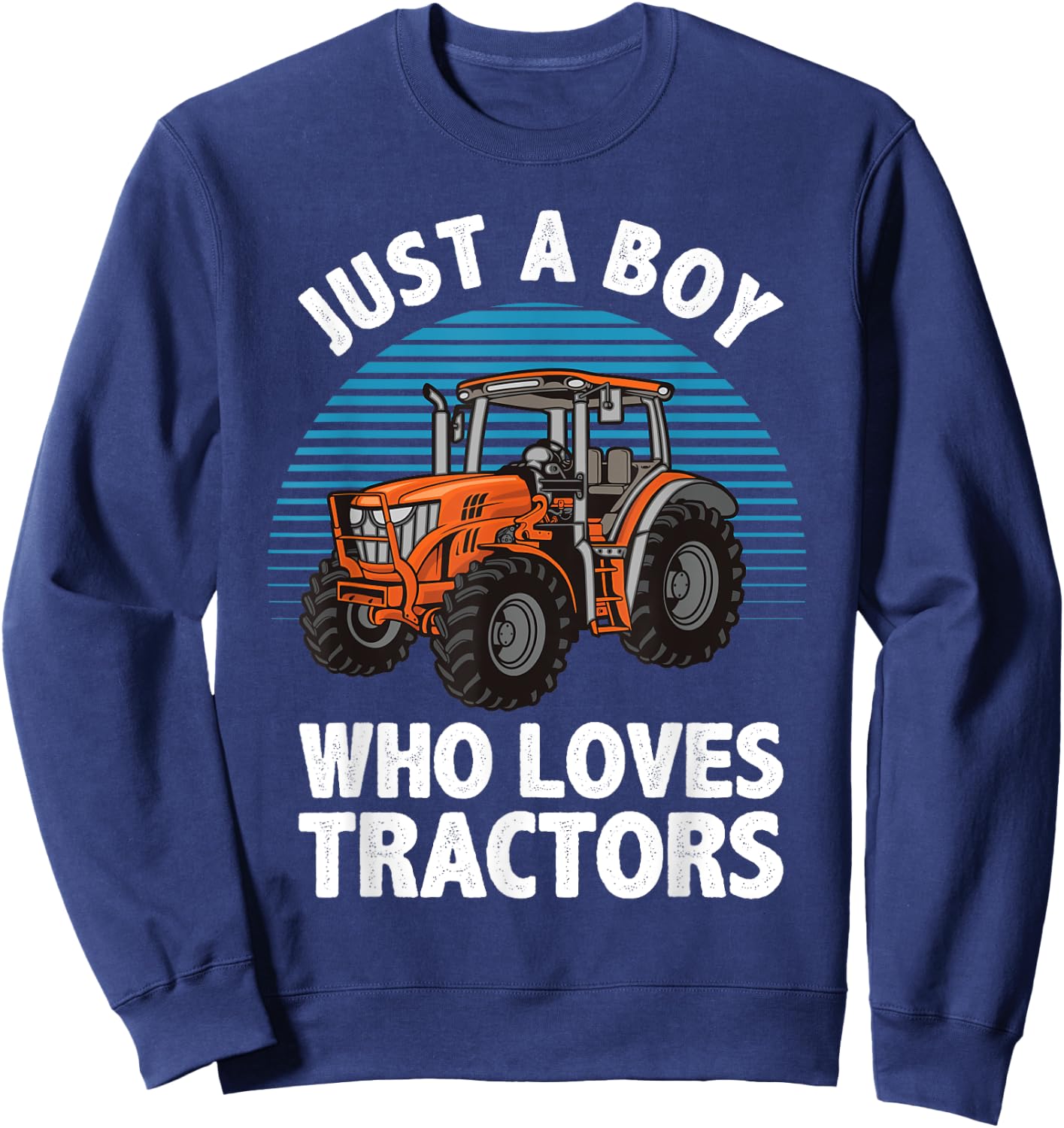 Cool Tractor For Boys Kids Toddler Farmtruck Farmer Driver Sweatshirt - Sweatshirt | Navy