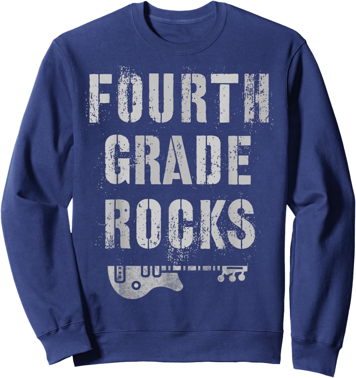 4th GRADE Rocks Teacher Rockstars I Teach Ready To Rock Sweatshirt - Sweatshirt | Navy