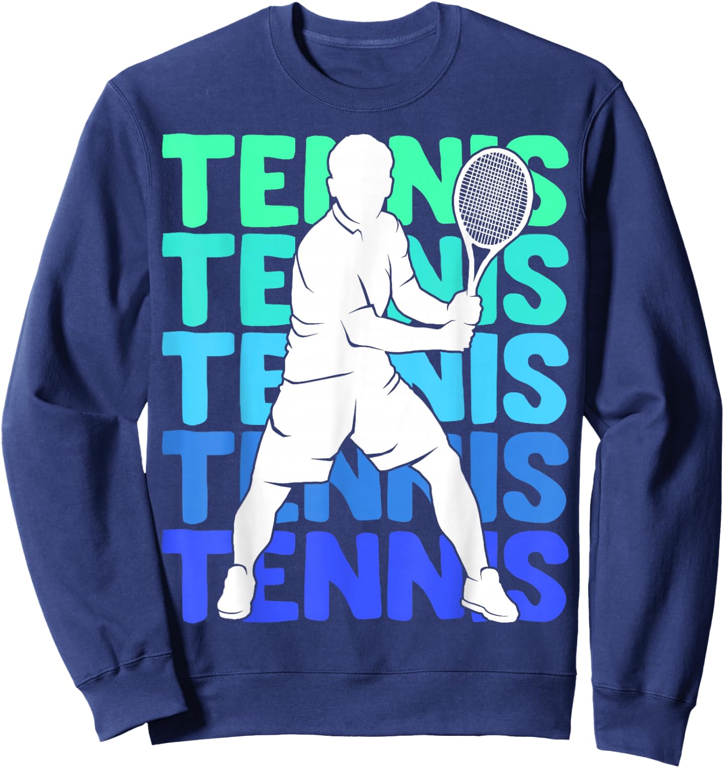 Men's Tennis Apparel & Gift Boys Youth Kids Tennis Black Short Sleeve Size S Sweatshirt - Sweatshirt | Navy