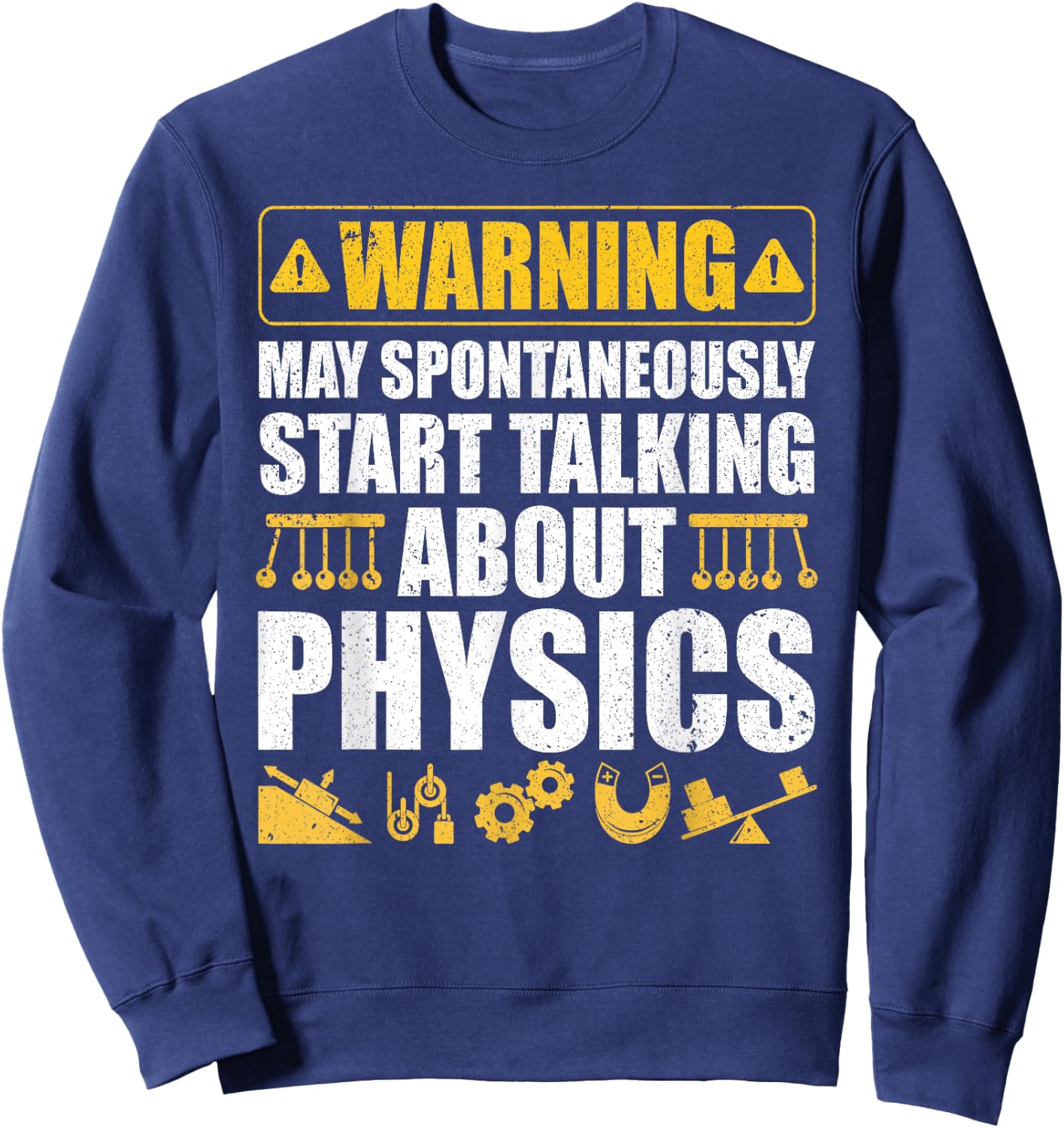 Cute Physics Art Women Physics Teacher Geeky Science Sweatshirt - Sweatshirt | Navy