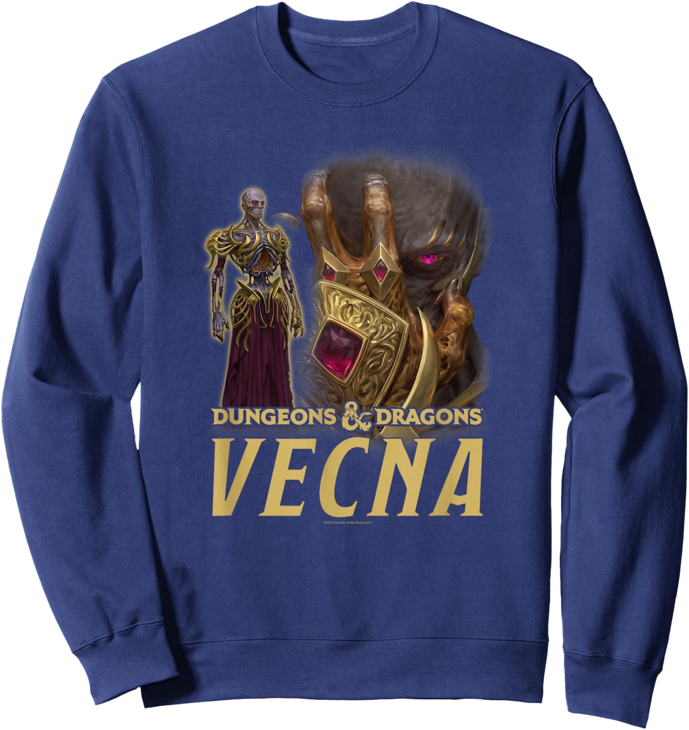 Dungeons & Dragons Vecna Standing Duel Portrait Sweatshirt - Sweatshirt | Navy