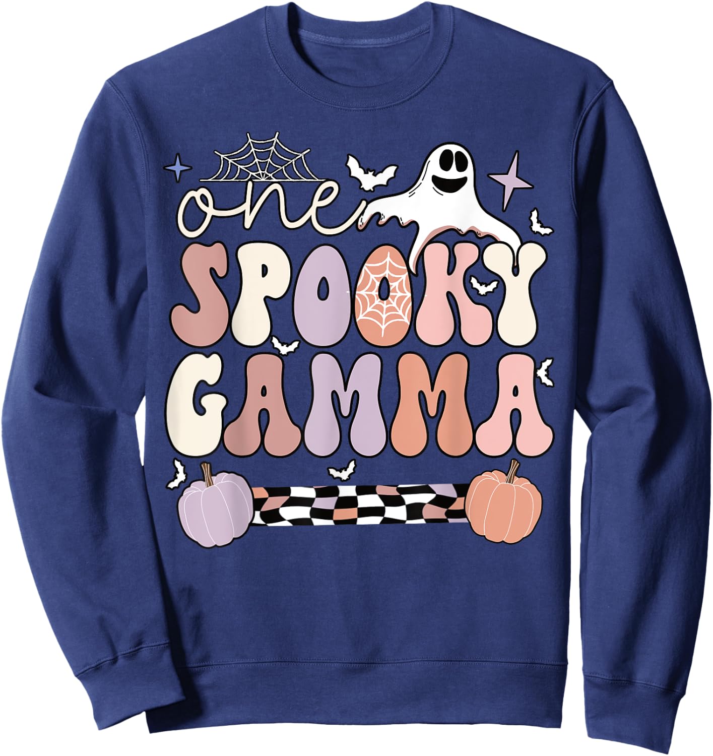 Spooky Gamma Grandmother Halloween Gamma Grandma Sweatshirt - Sweatshirt | Navy