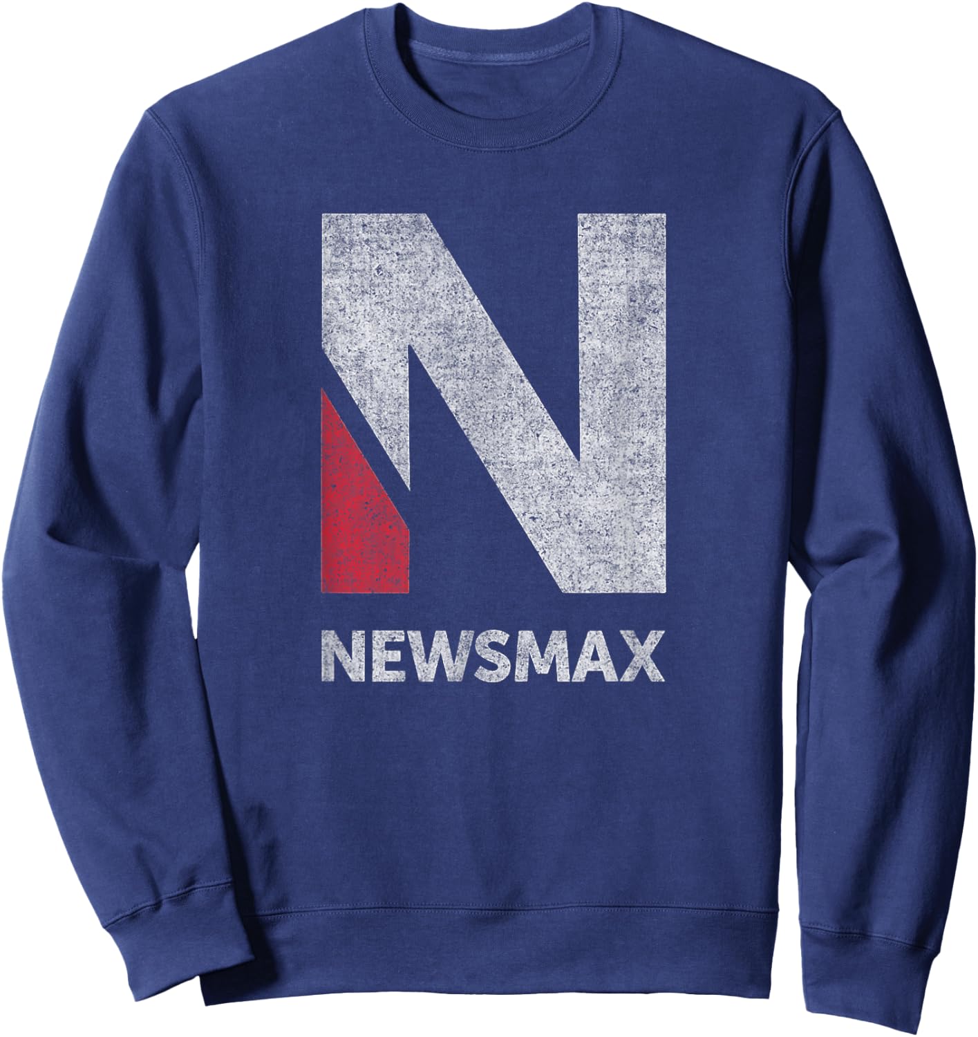 Newsmax - Real News, Conservative Politics for Real People Sweatshirt - Sweatshirt | Navy
