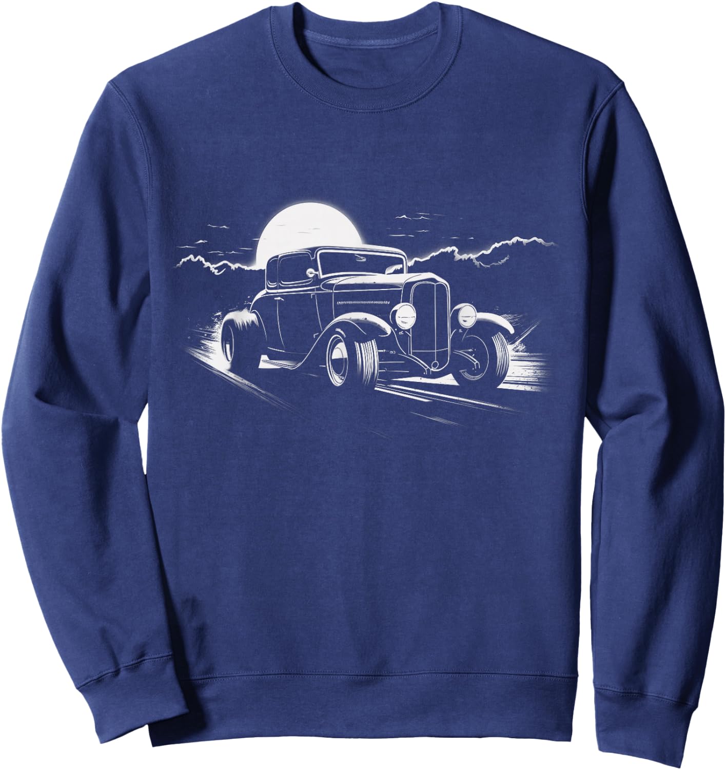 1930's American Classic Hot Rod Sweatshirt - Sweatshirt | Navy