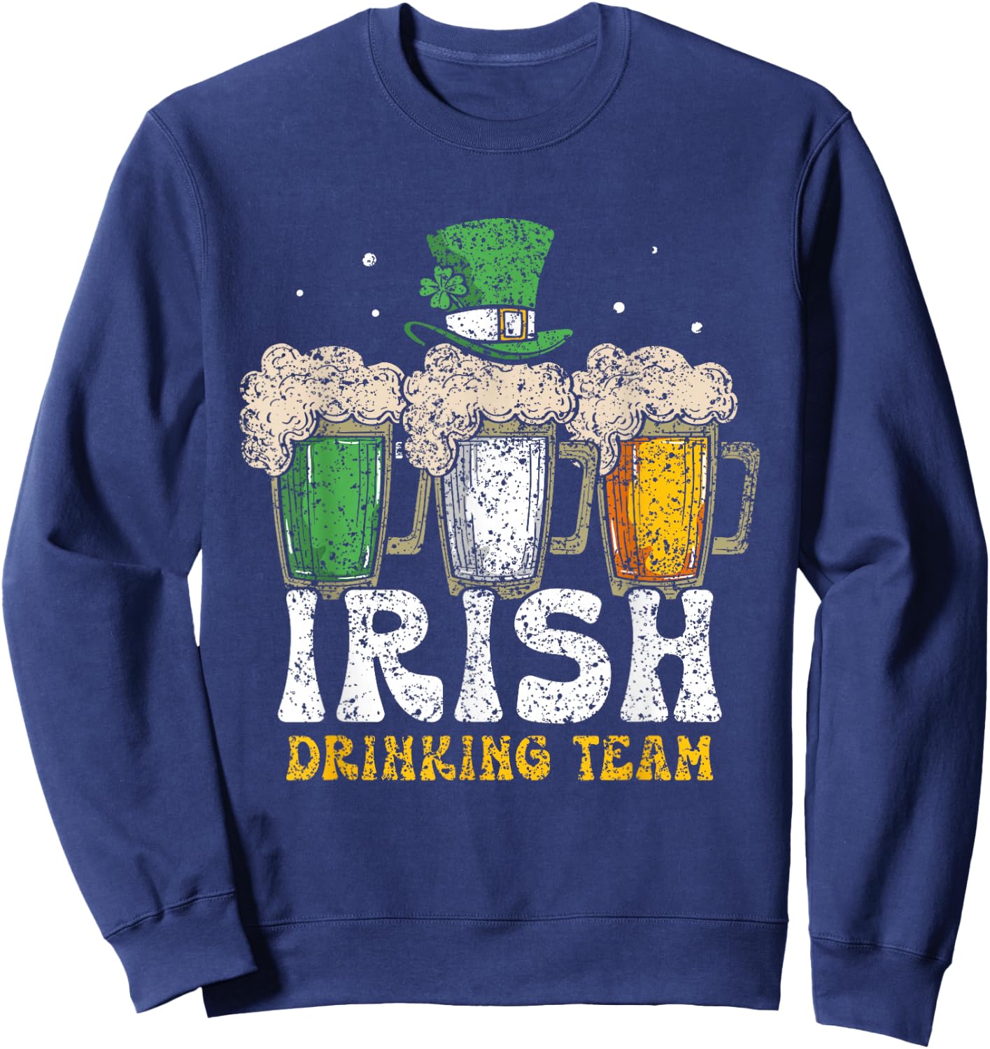 Irish Drinking Team Leprechaun St. Patricks Day Ireland St Sweatshirt - Sweatshirt | Navy