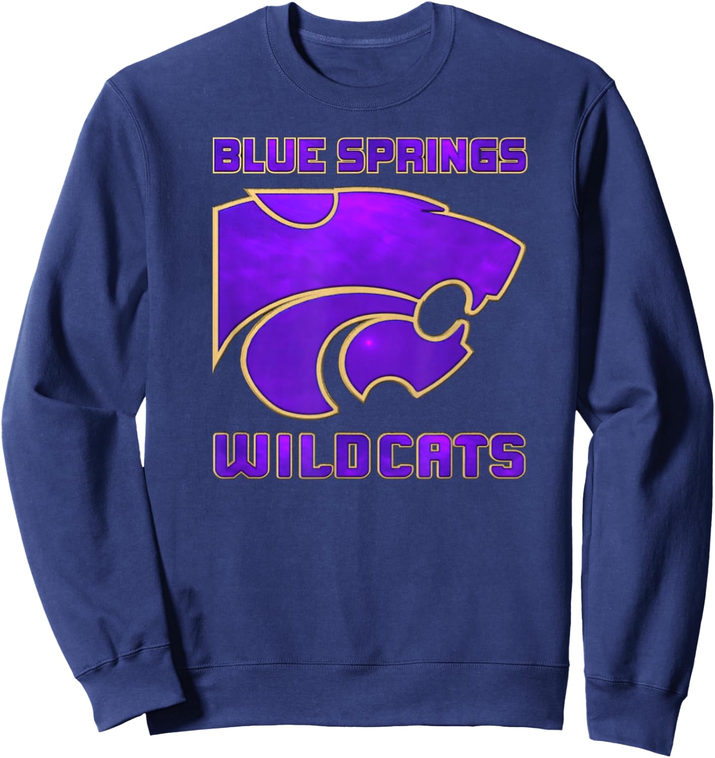 Blue Springs Wildcats Sweatshirt - Sweatshirt | Navy