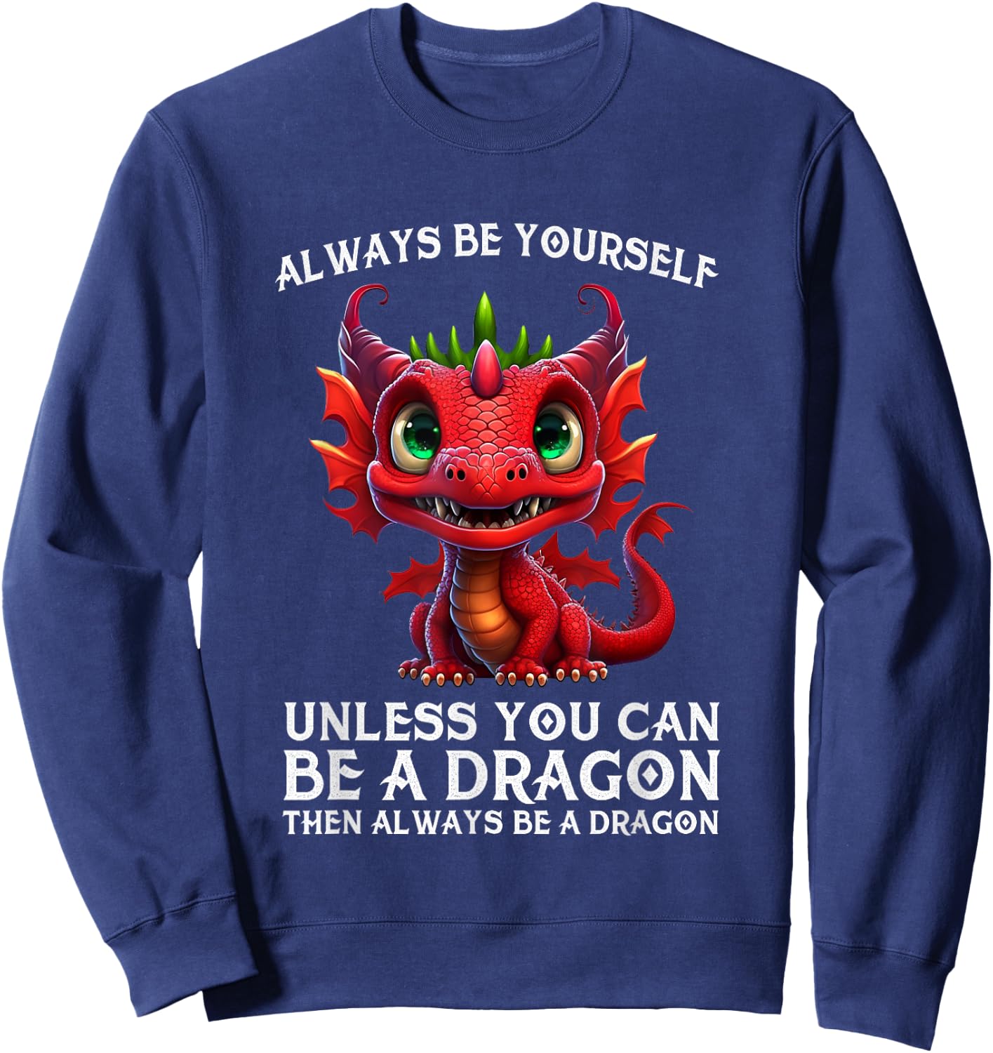 Mythical Dragon Lovers Cool Dragon Women Boys Kids Sweatshirt - Sweatshirt | Navy