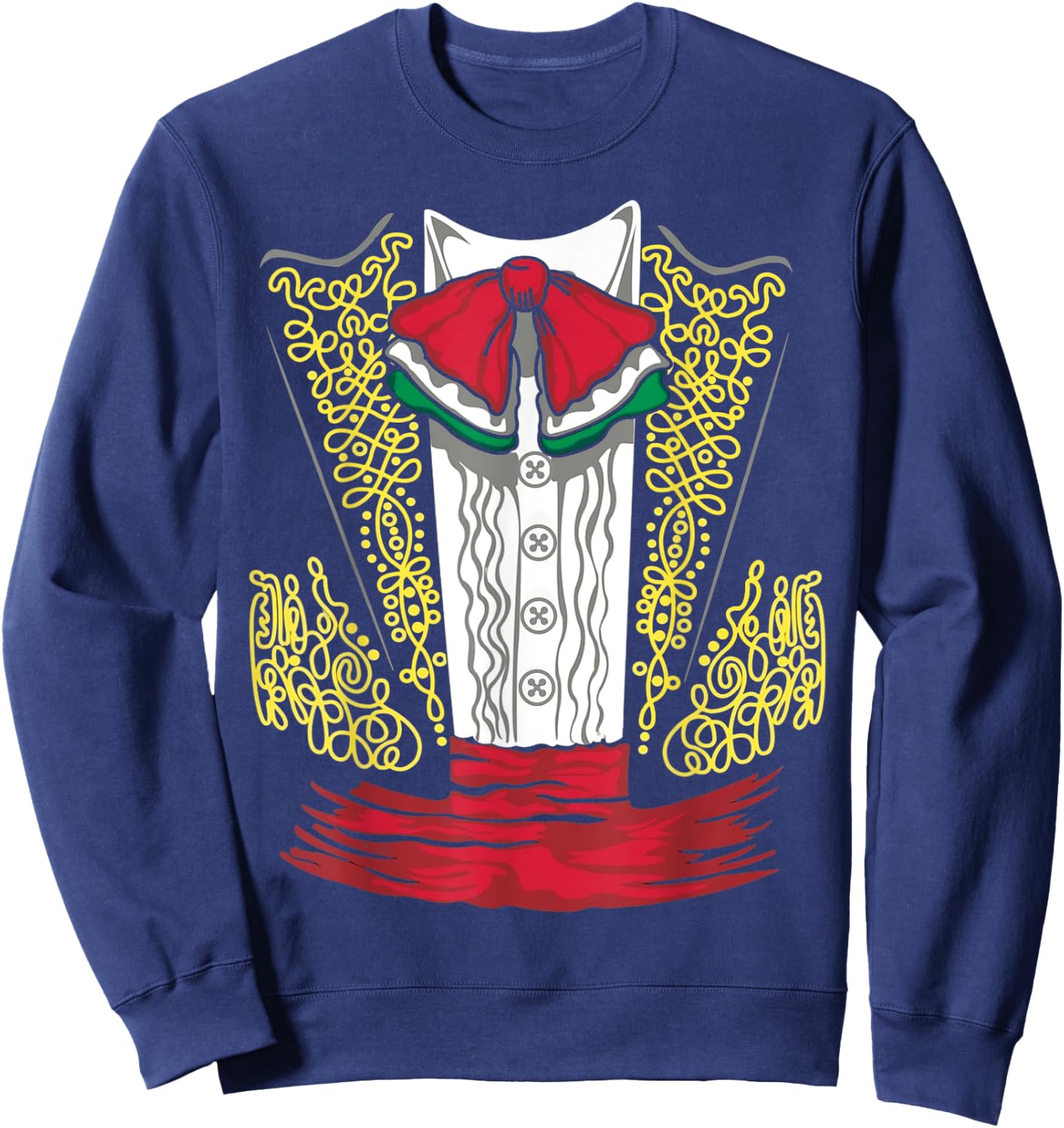 Mariachi Charro Mexican Costume For Dia de los Muertos Sweatshirt - Sweatshirt | Navy