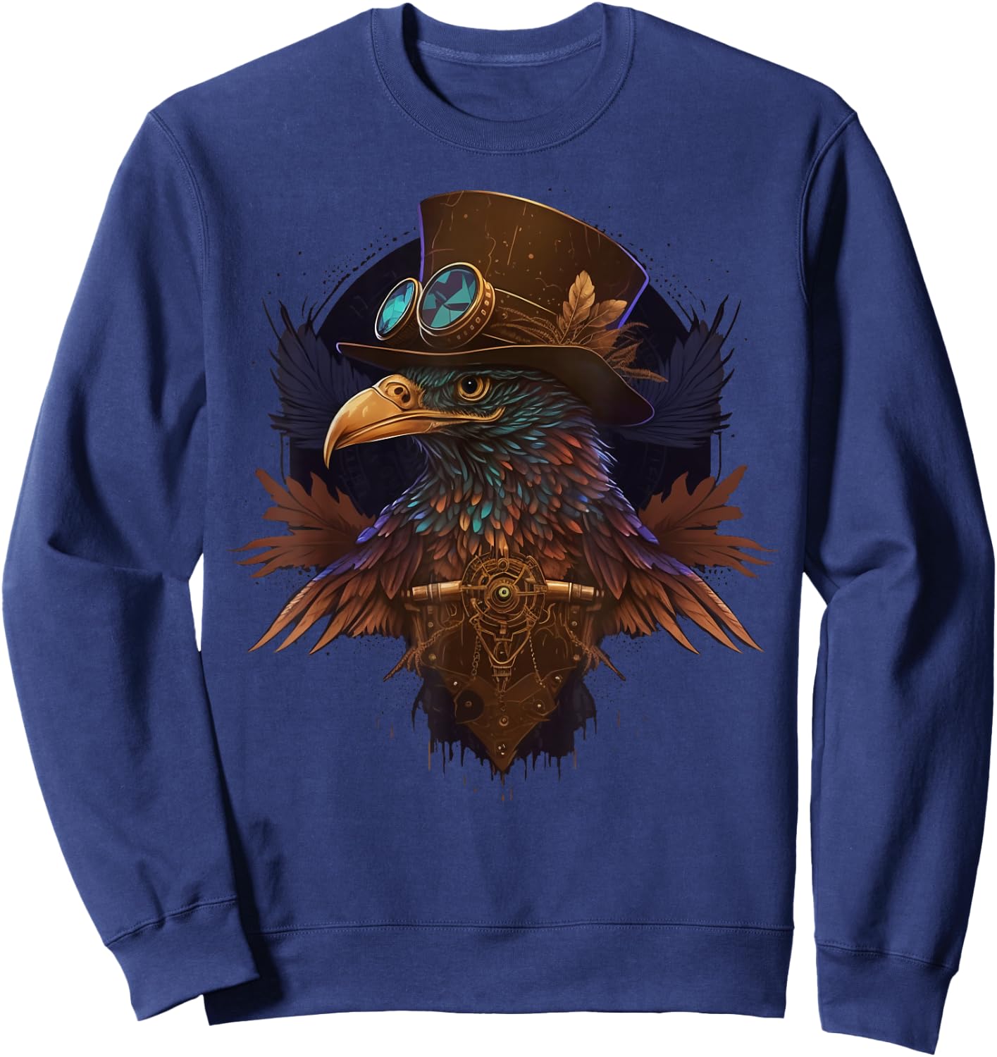 Steampunk Eagle Sweatshirt - Sweatshirt | Navy