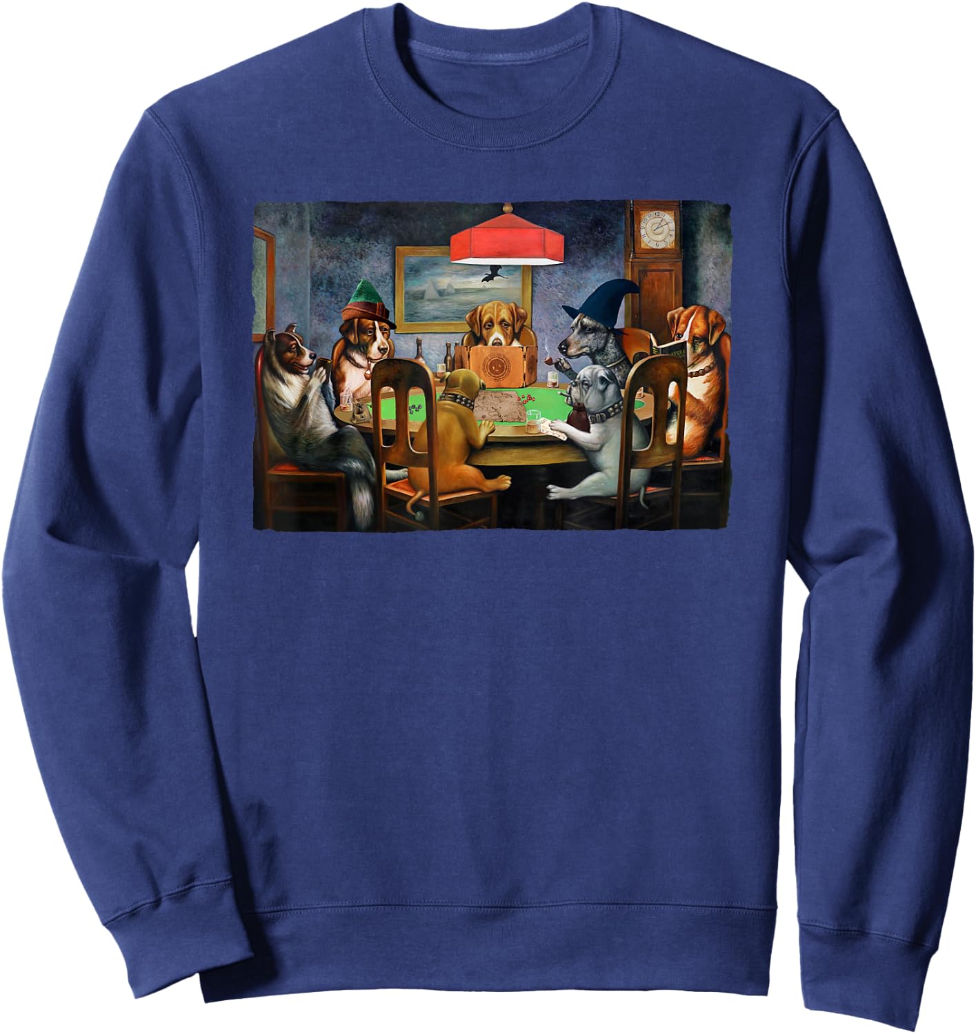 Funny RPG Shirt | Dogs Playing Tabletop RPG | RPG Sweatshirt - Sweatshirt | Navy