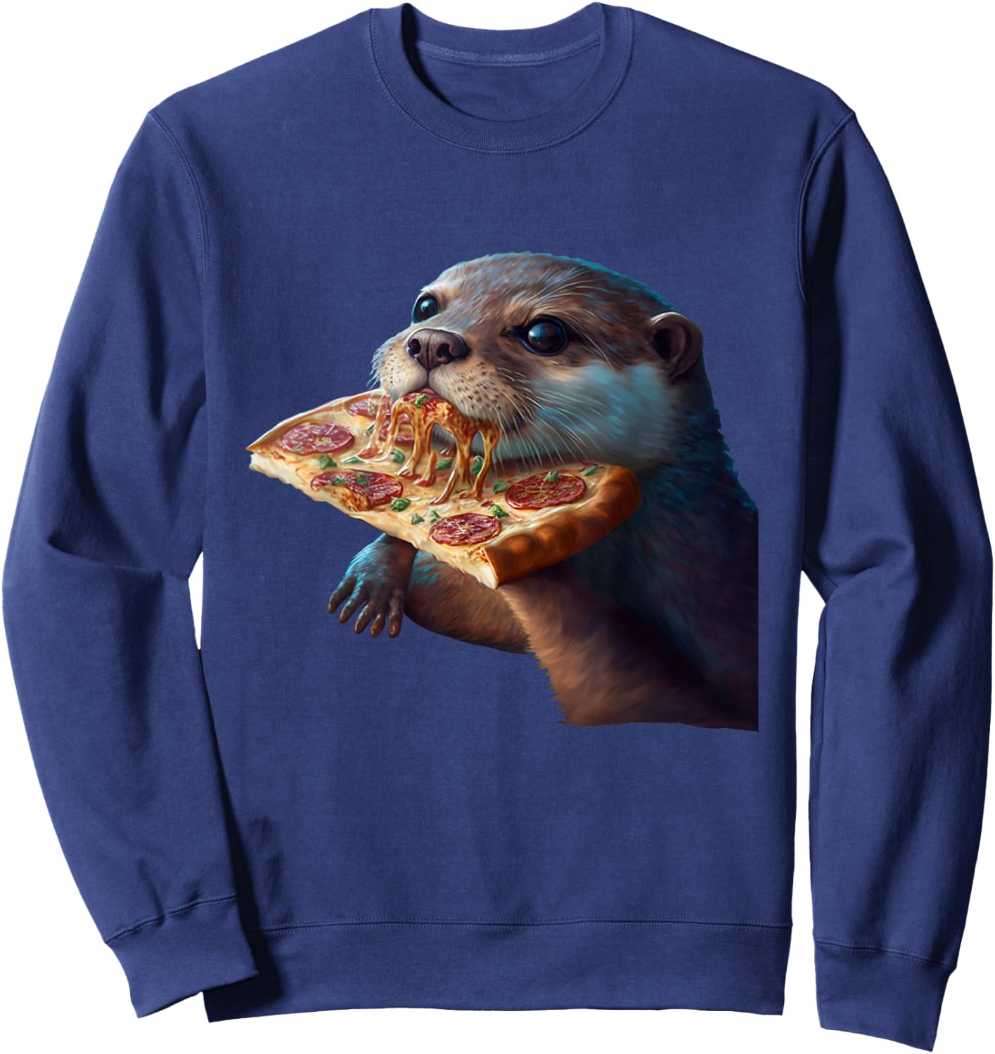 Sea Otter Lover Funny Design Sweatshirt - Sweatshirt | Navy