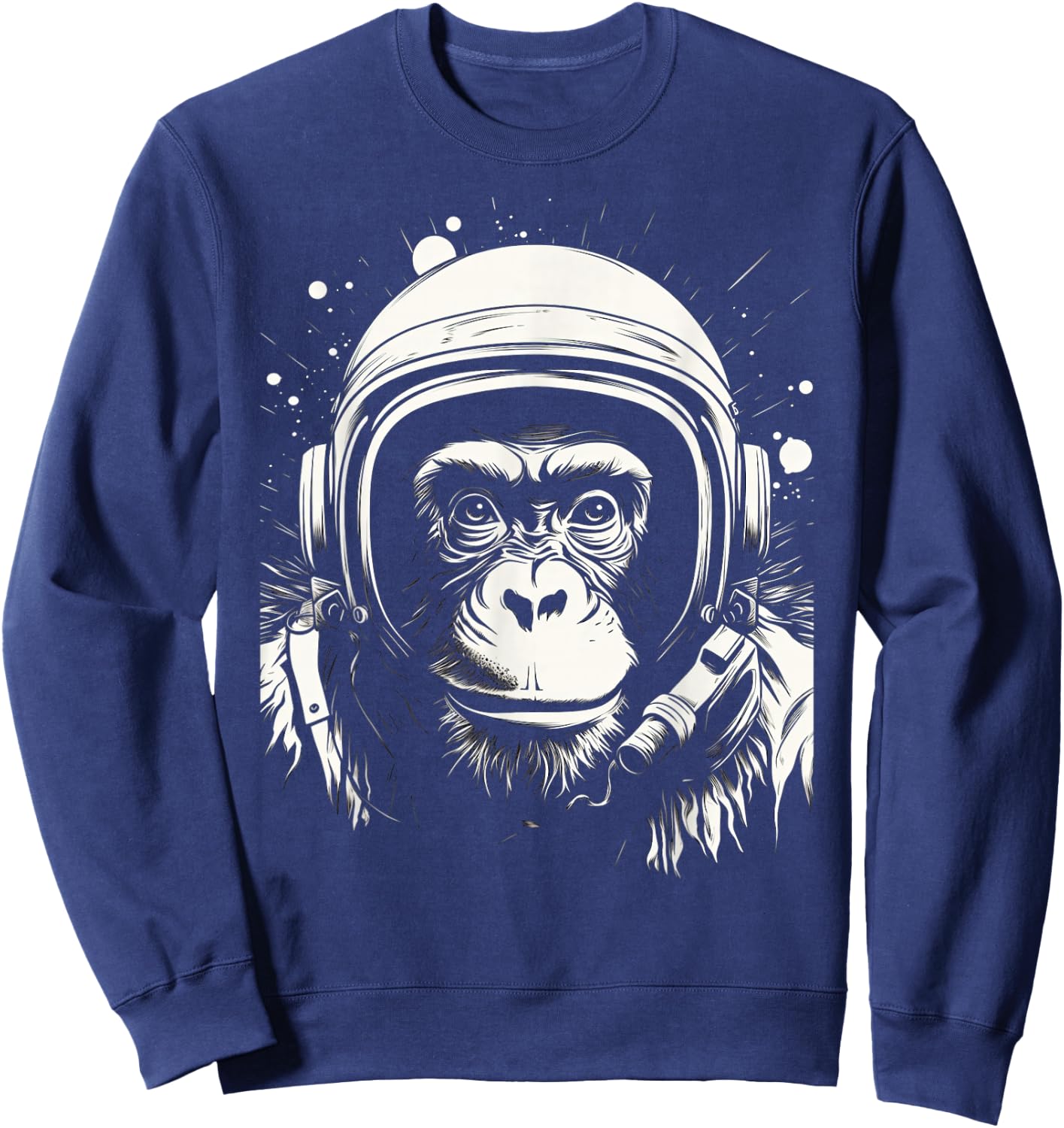 Iconic Monkey Astronaut in Astronautsuit in Space Sweatshirt - Sweatshirt | Navy