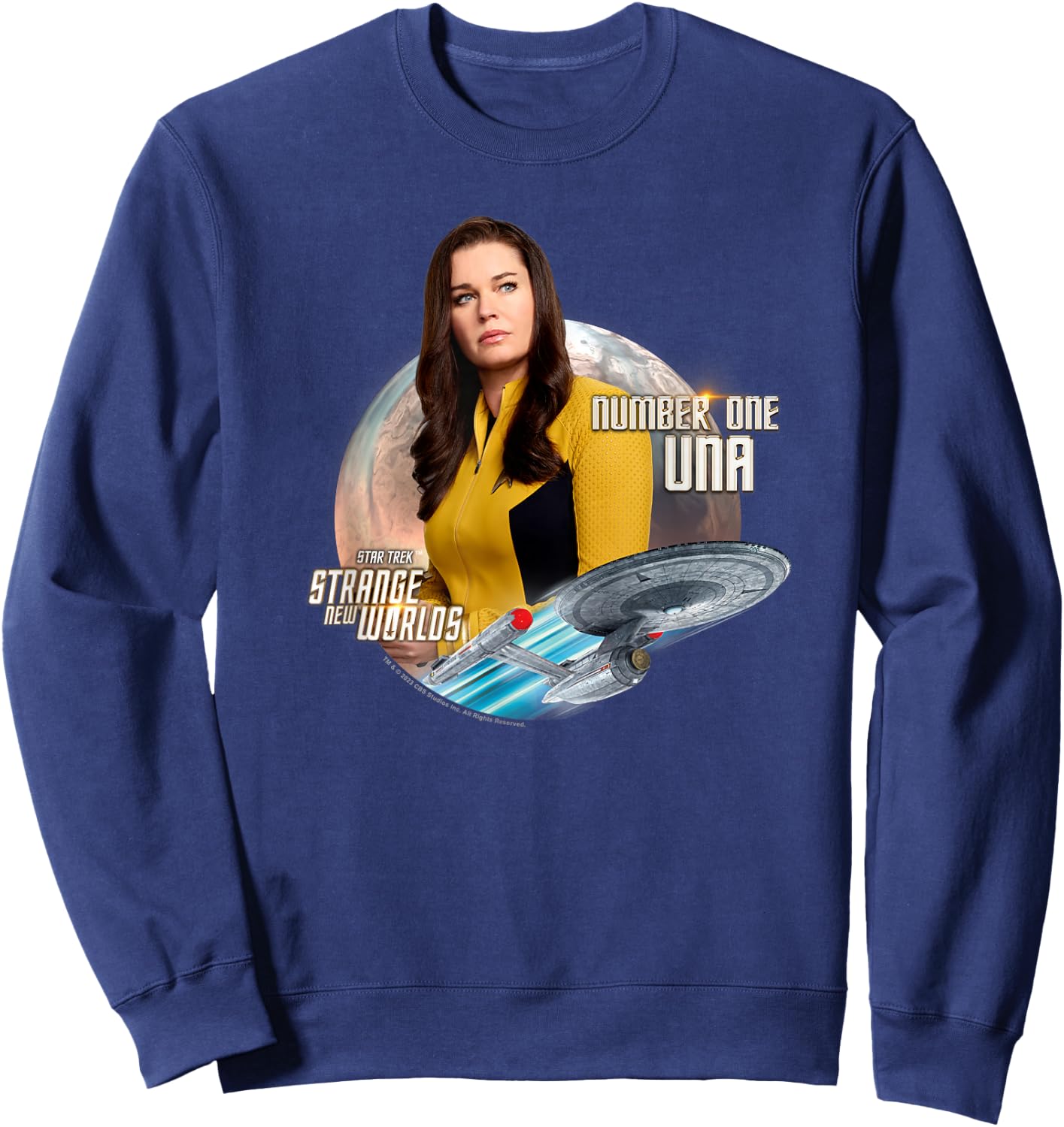 Star Trek Strange New Worlds Number One Una Sweatshirt - Sweatshirt | Navy