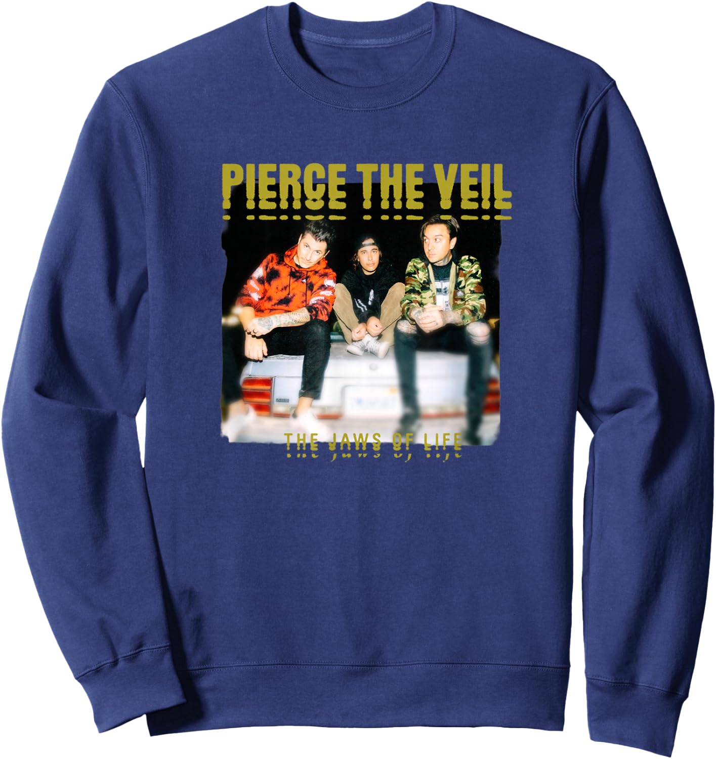Pierce The Veil - Jaws Photo Sweatshirt - Sweatshirt | Navy