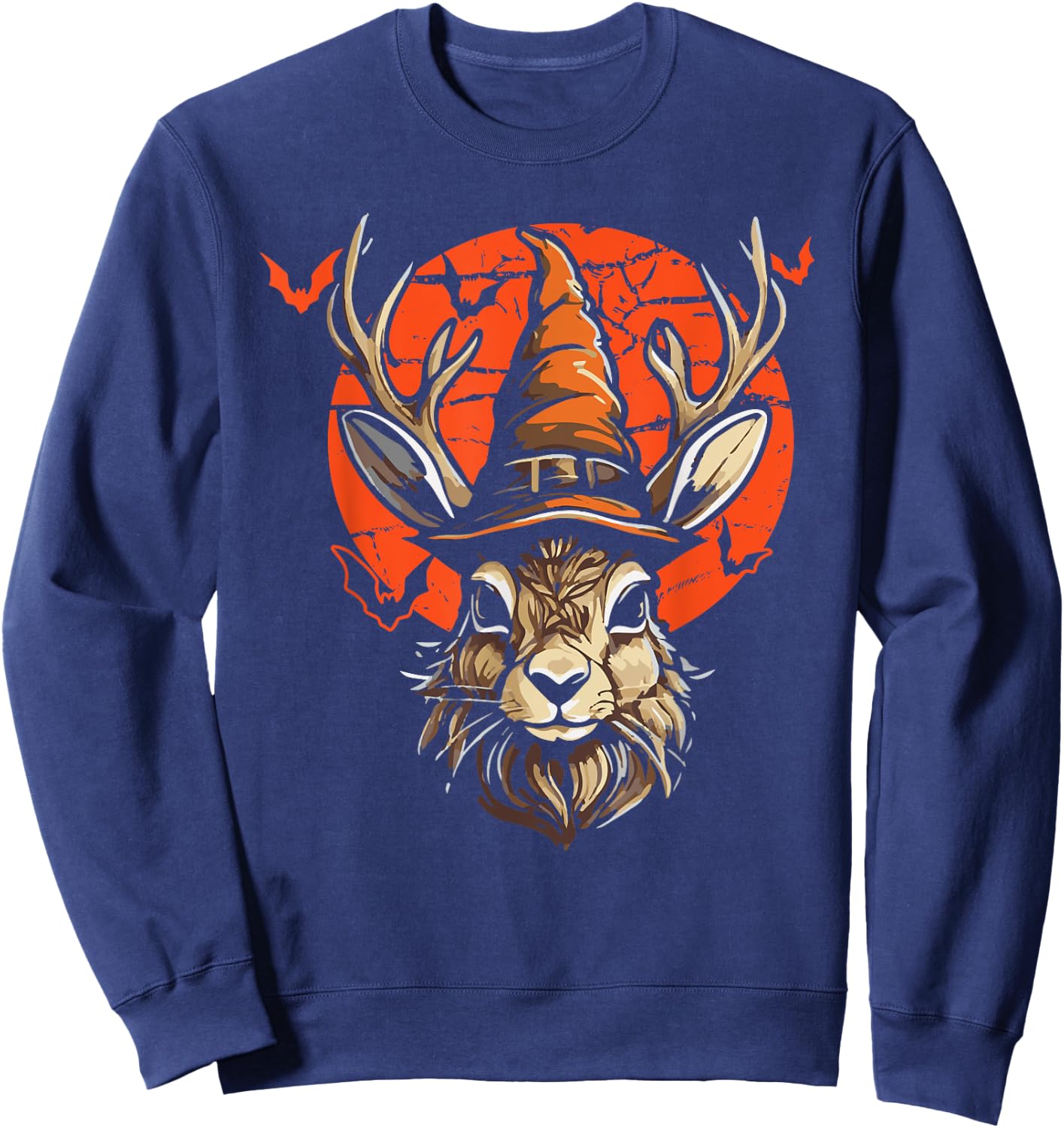 Jackalope Halloween Costume Jackalope Sweatshirt - Sweatshirt | Navy