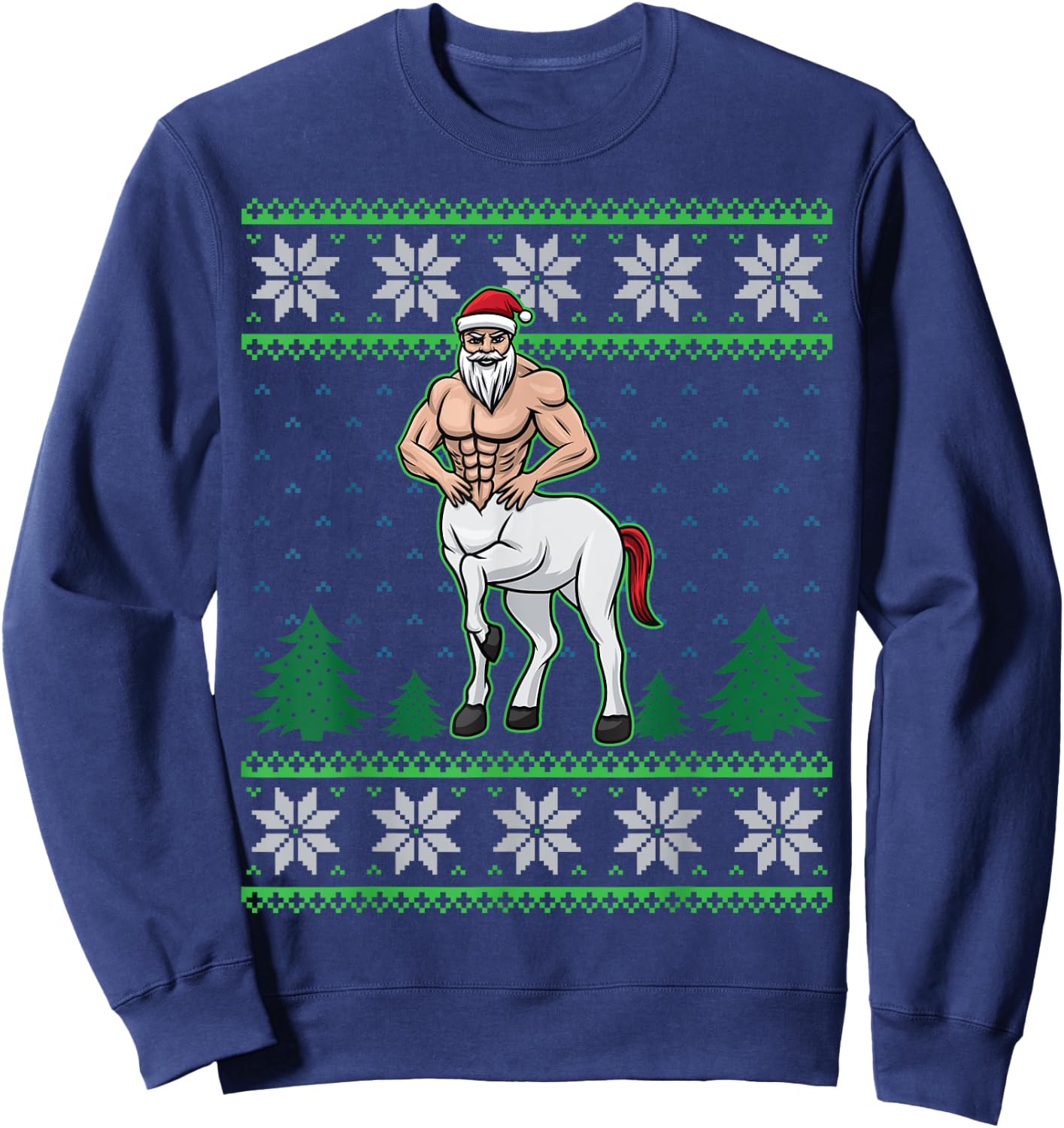 Centaur Half Man Half Horse Greek Mythology Cool Christmas Sweatshirt - Sweatshirt | Navy