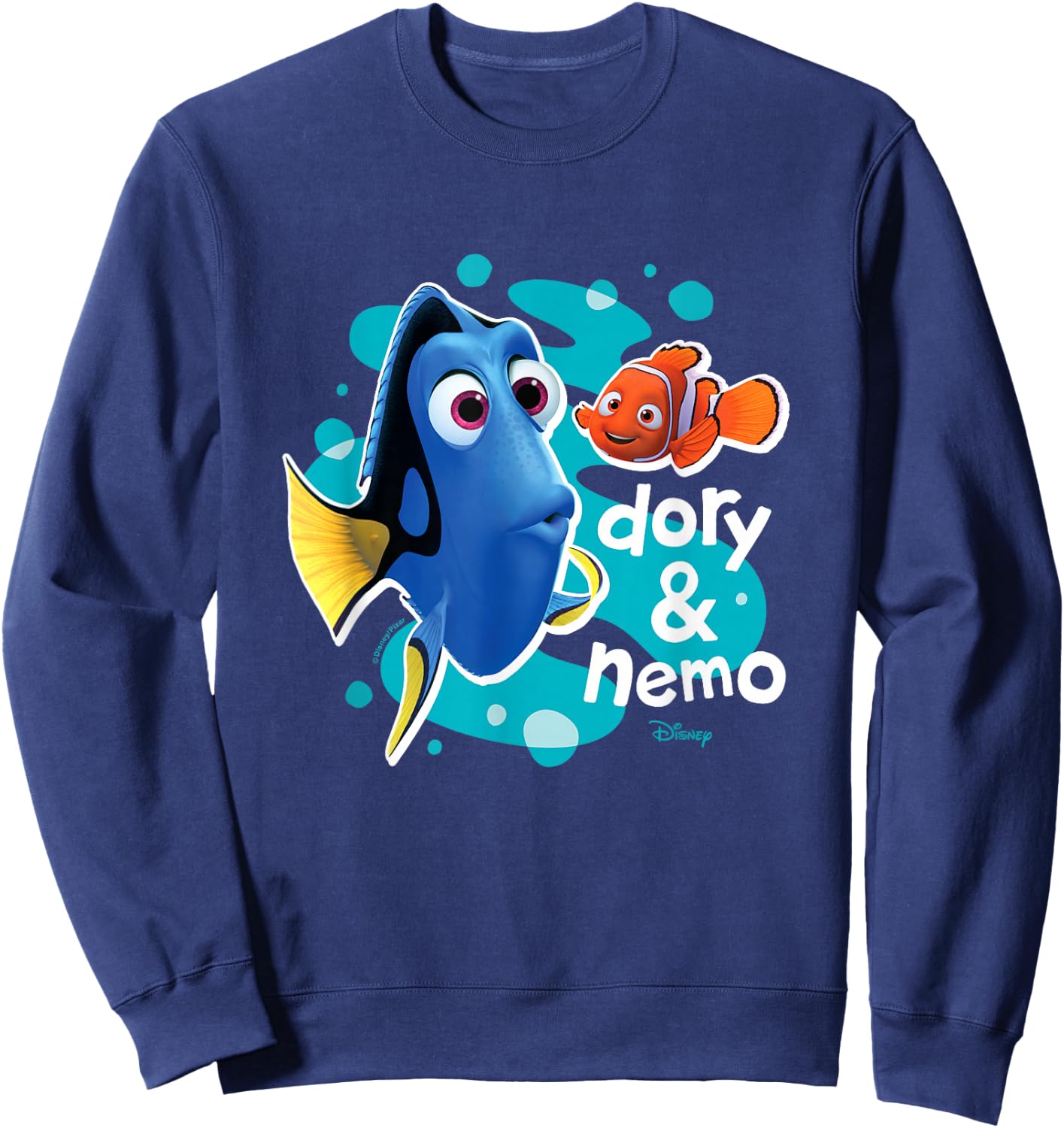 Finding Nemo - Dory and Nemo Sweatshirt - Sweatshirt | Navy