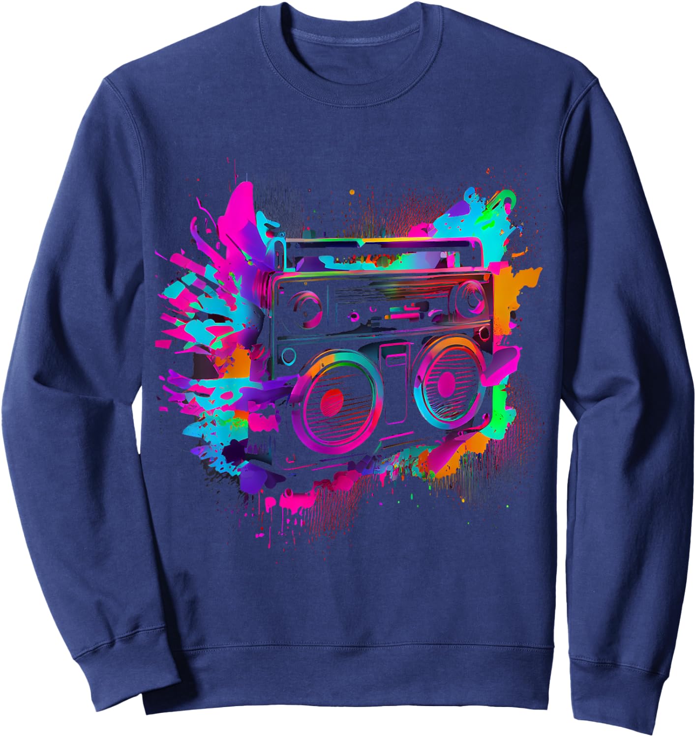 90s 80s Theme Party Outfit Costume Sweatshirt - Sweatshirt | Navy