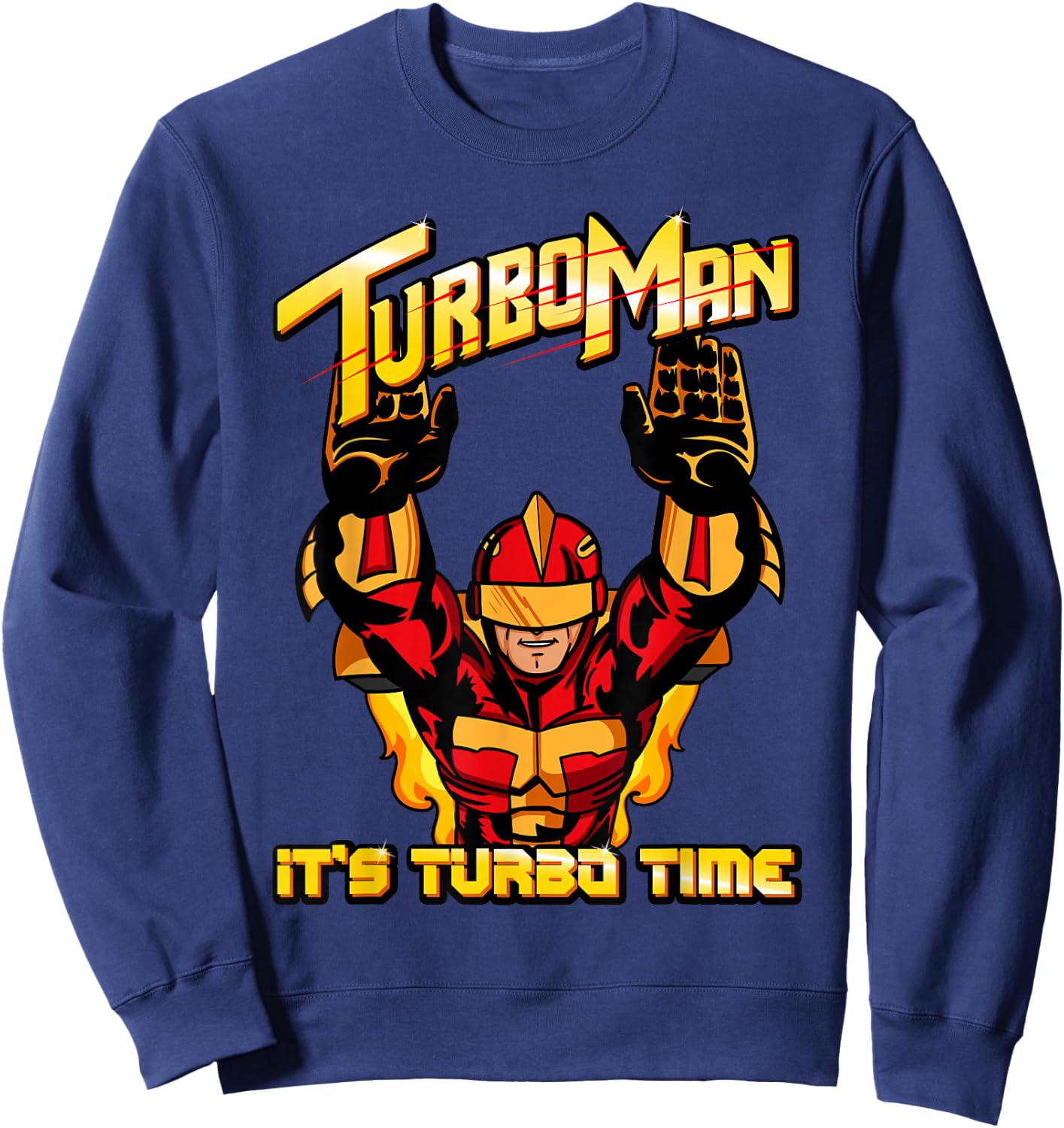 Turbo Man - It's Turbo Time Sweatshirt - Sweatshirt | Navy
