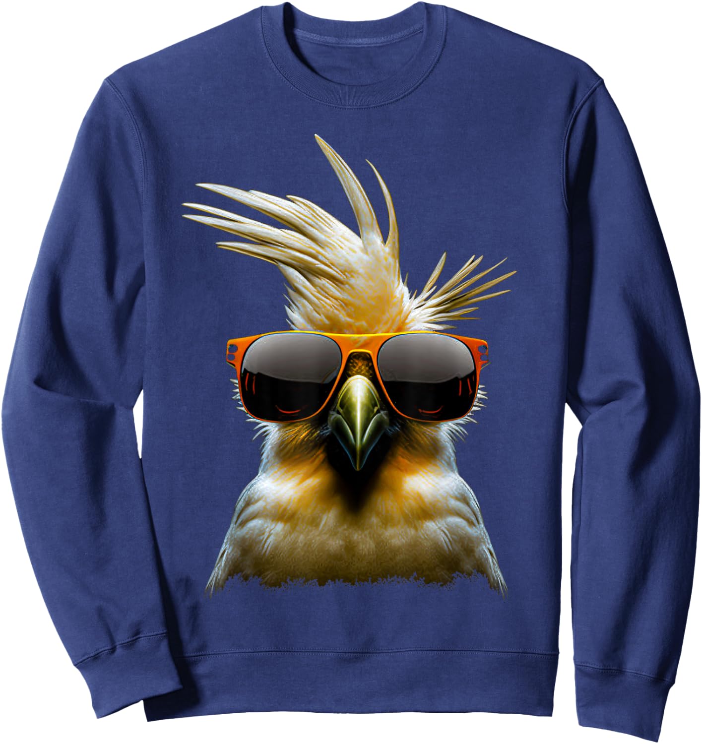 Love Cockatiel Women Parrot for pet Bird Lovers Cockatiel Sweatshirt - Sweatshirt | Navy