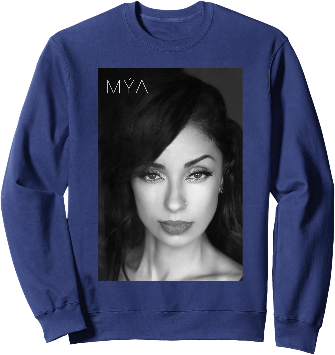 MYA Close Up Black & White Sweatshirt - Sweatshirt | Navy