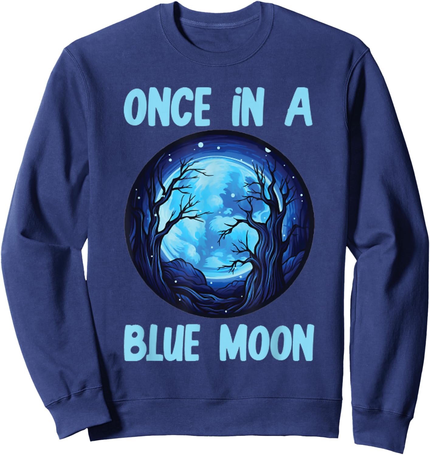 halloween costume Once in a Blue Moon Sweatshirt - Sweatshirt | Navy