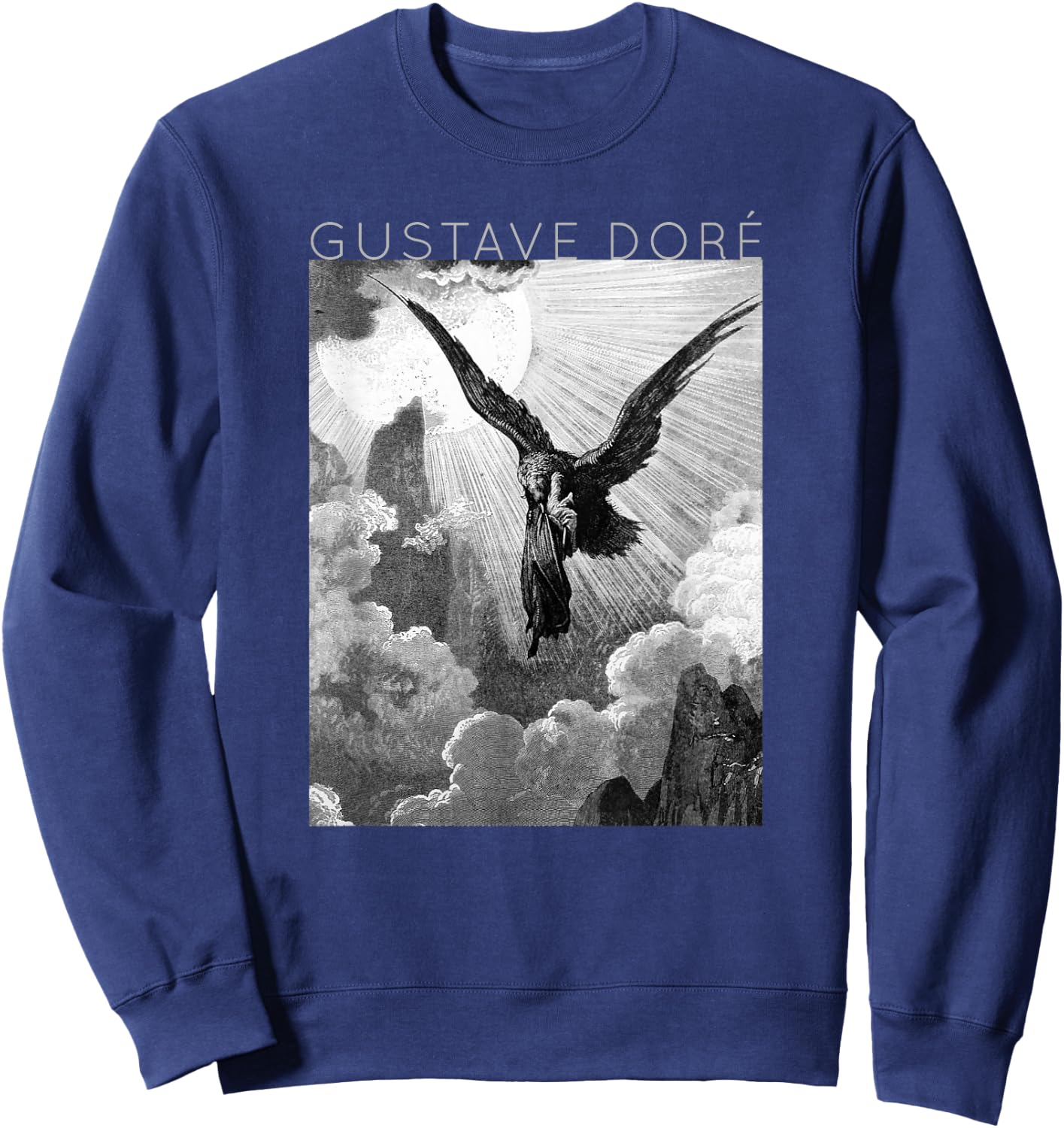 Gustave Doré - Dante and the Eagle - Art for Artists Sweatshirt - Sweatshirt | Navy