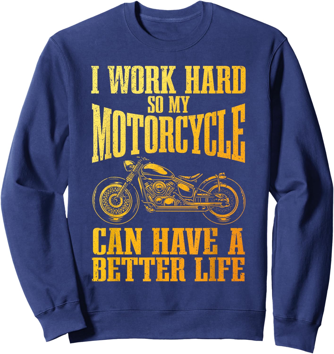 Cool Motorcycle Design Women Motorcycle Lover Rider Sweatshirt - Sweatshirt | Navy