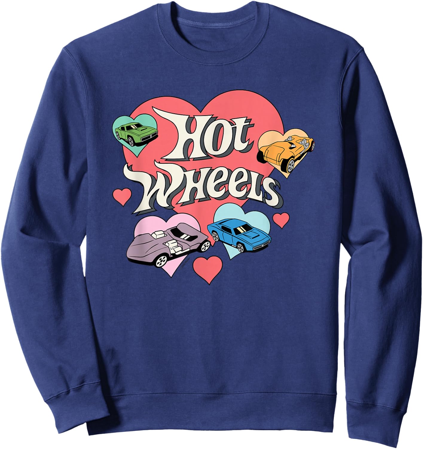 Hot Wheels- Heart Wheels Sweatshirt - Sweatshirt | Navy