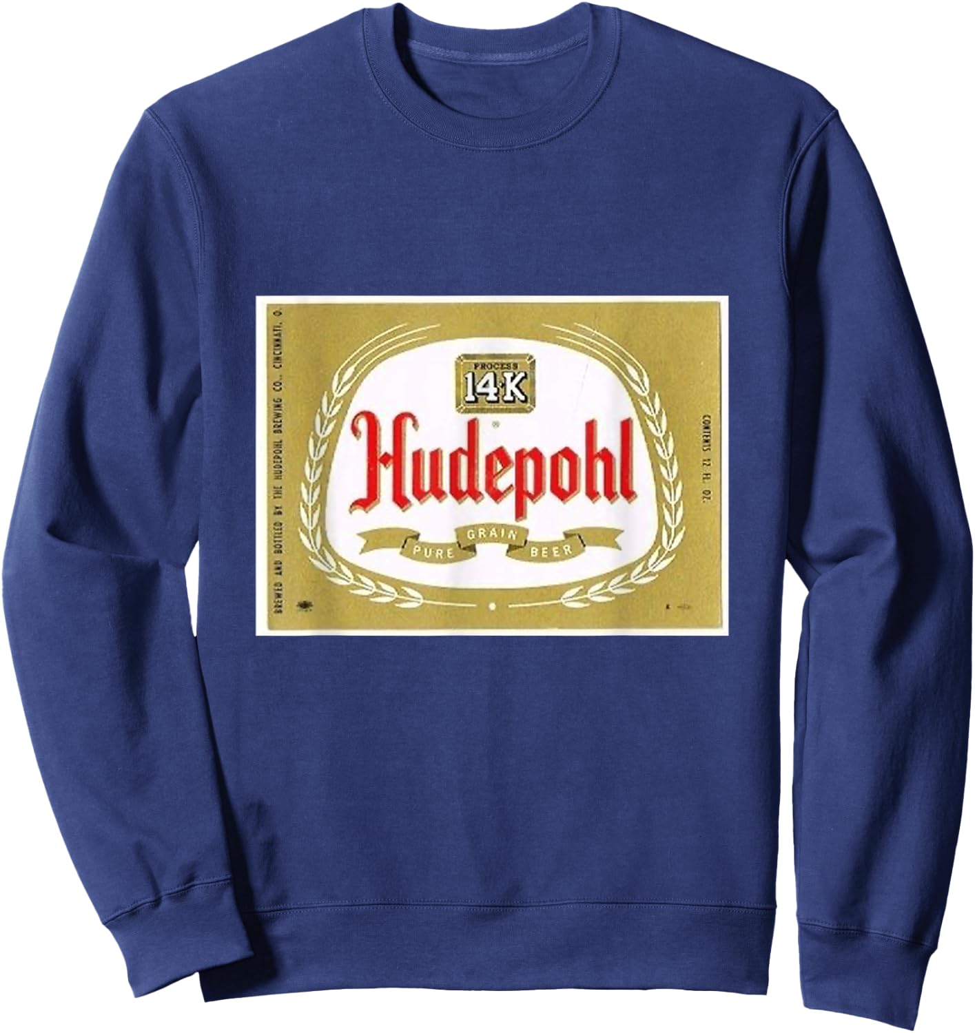 Hudepohl 14K Cincinnati Lager Sweatshirt - Sweatshirt | Navy