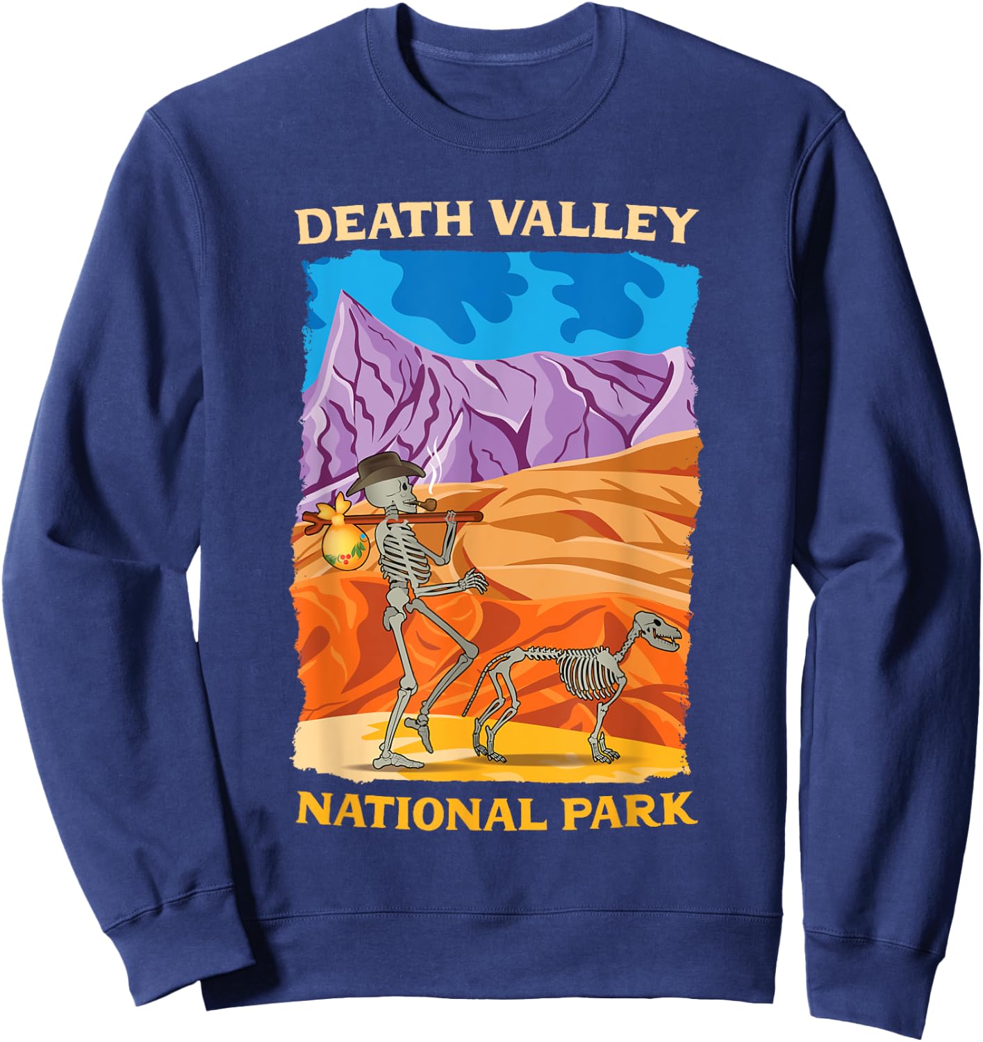 Death Valley National Park US California Nevada Sweatshirt - Sweatshirt | Navy