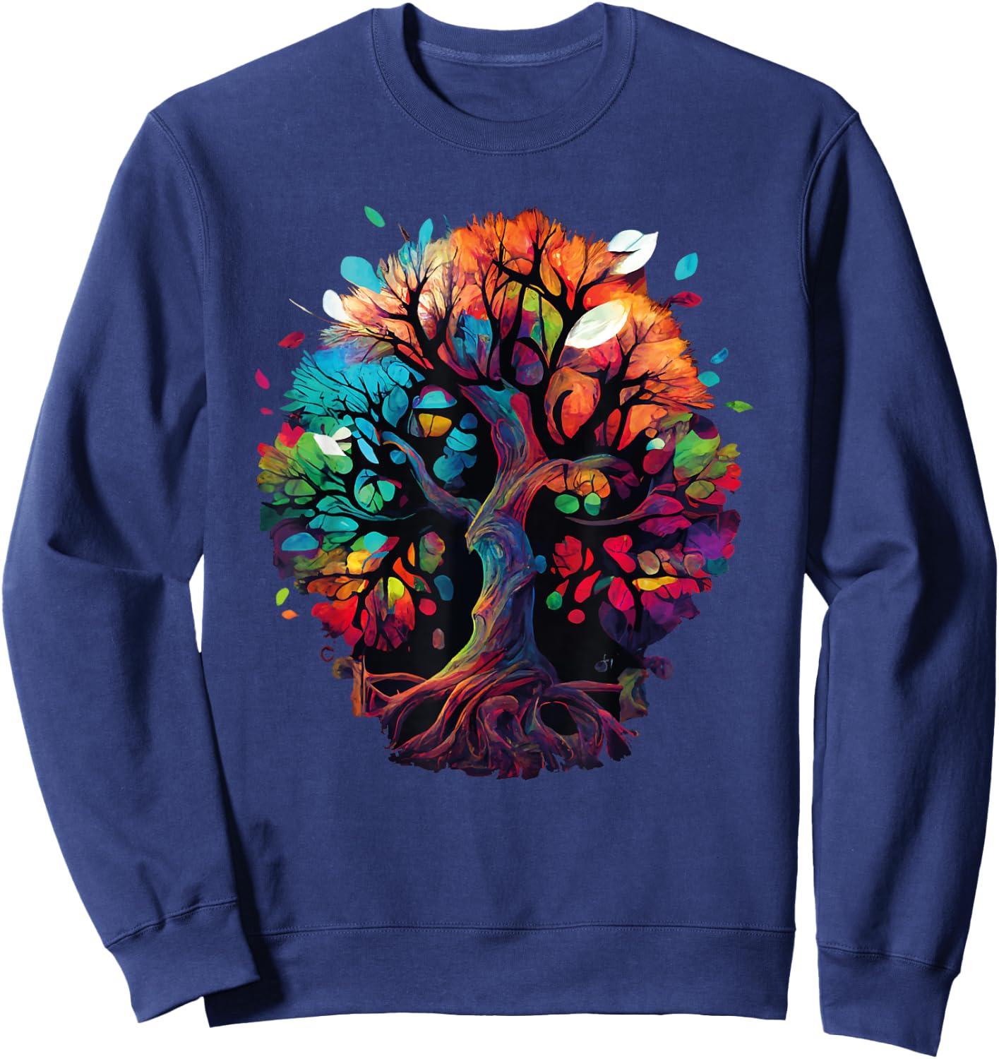Moon Phases Tree of Life Sweatshirt - Sweatshirt | Navy