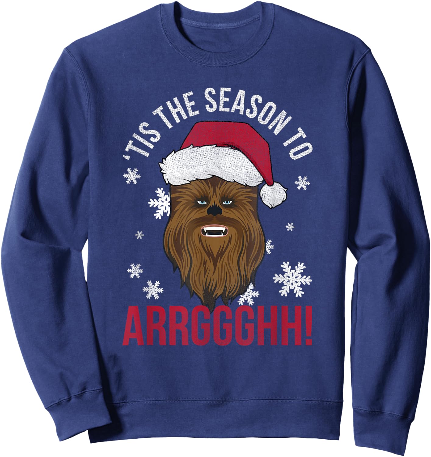 Star Wars Christmas Chewbacca 'Tis The Season To Arrghh! Sweatshirt - Sweatshirt | Navy